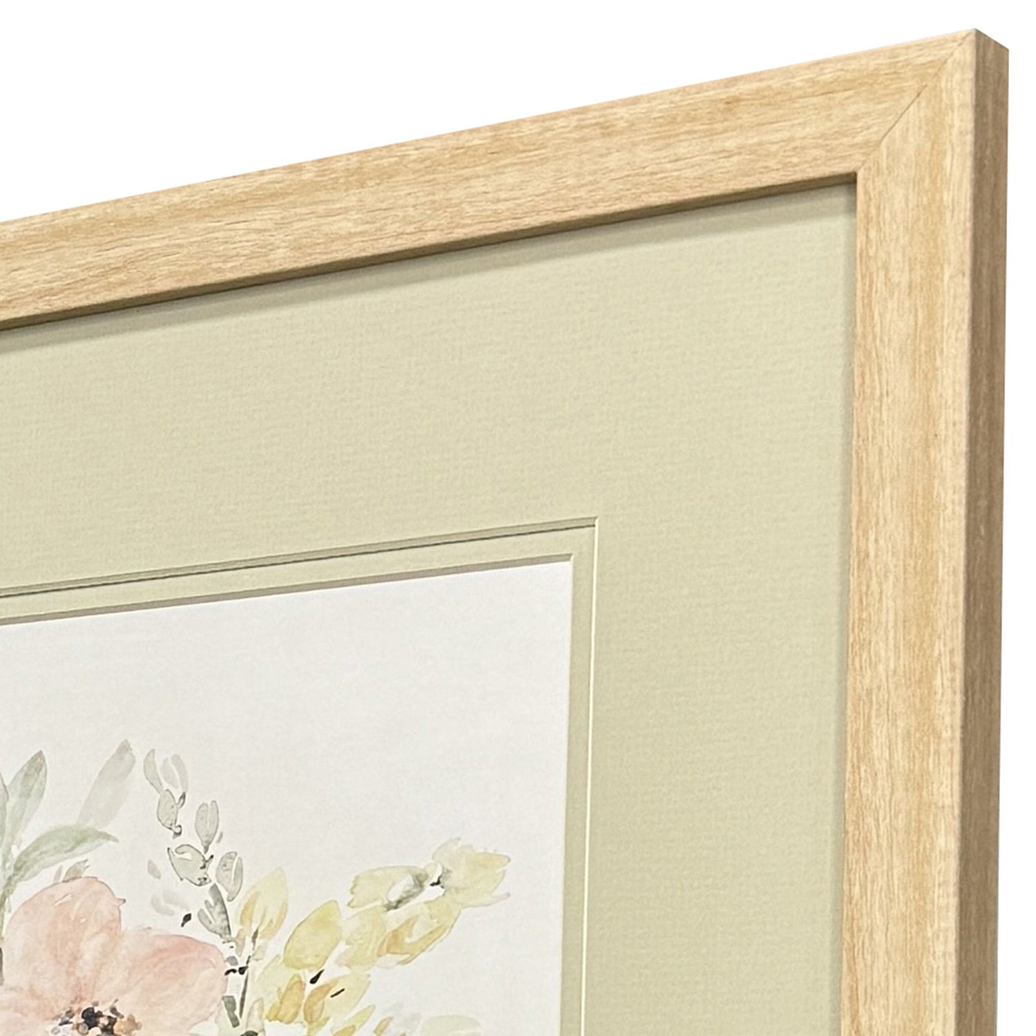 Loreth Creamy Blooms Framed Artwork Set of 2