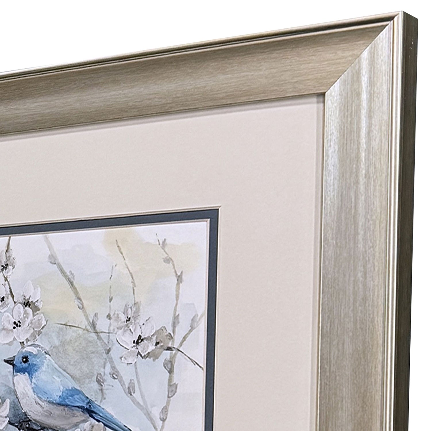 Nan Blossoms & Bluebird Framed Artwork Set of 2