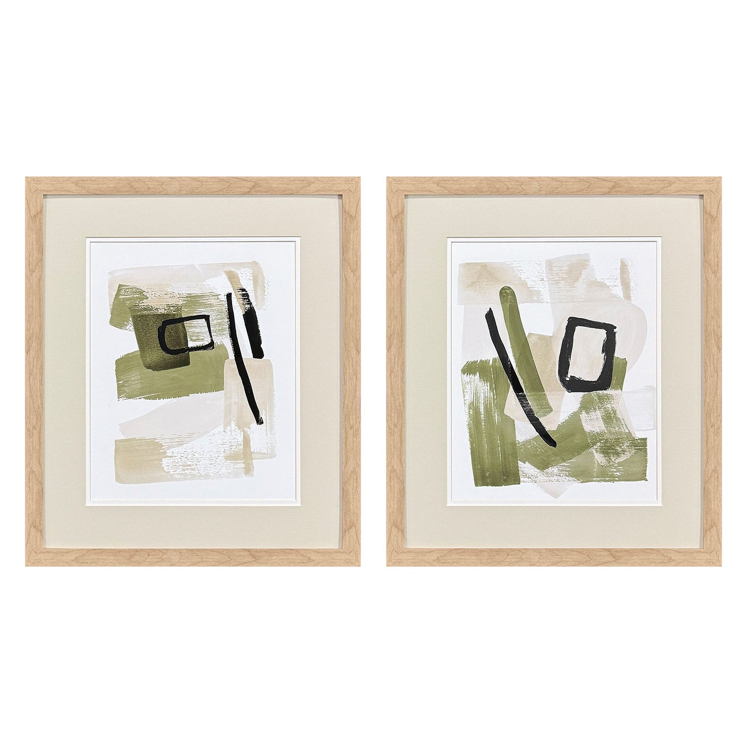 Loreth Sage Treasures II Framed Artwork Set of 2