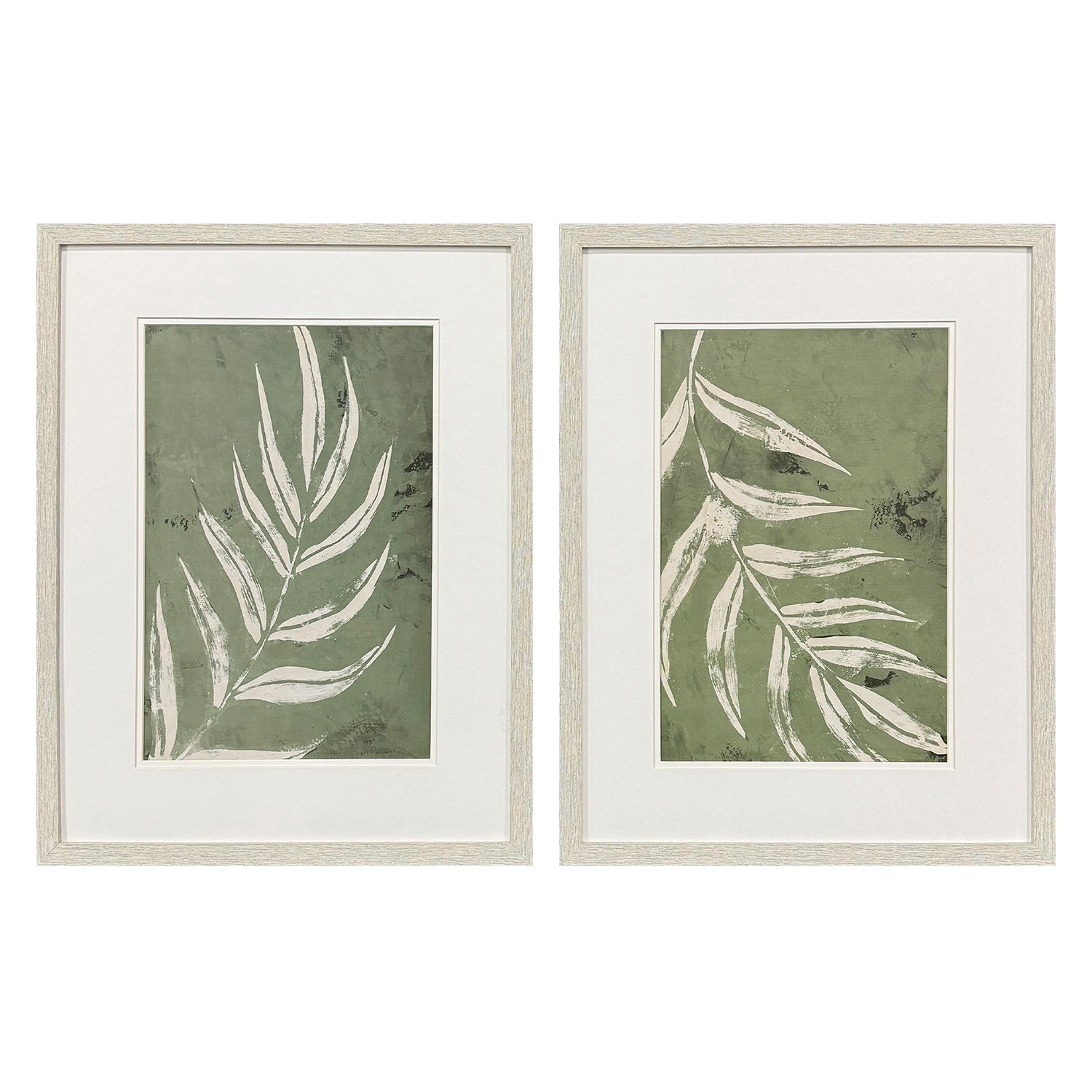 Ritter Palm Leaf Framed Artwork Set of 2