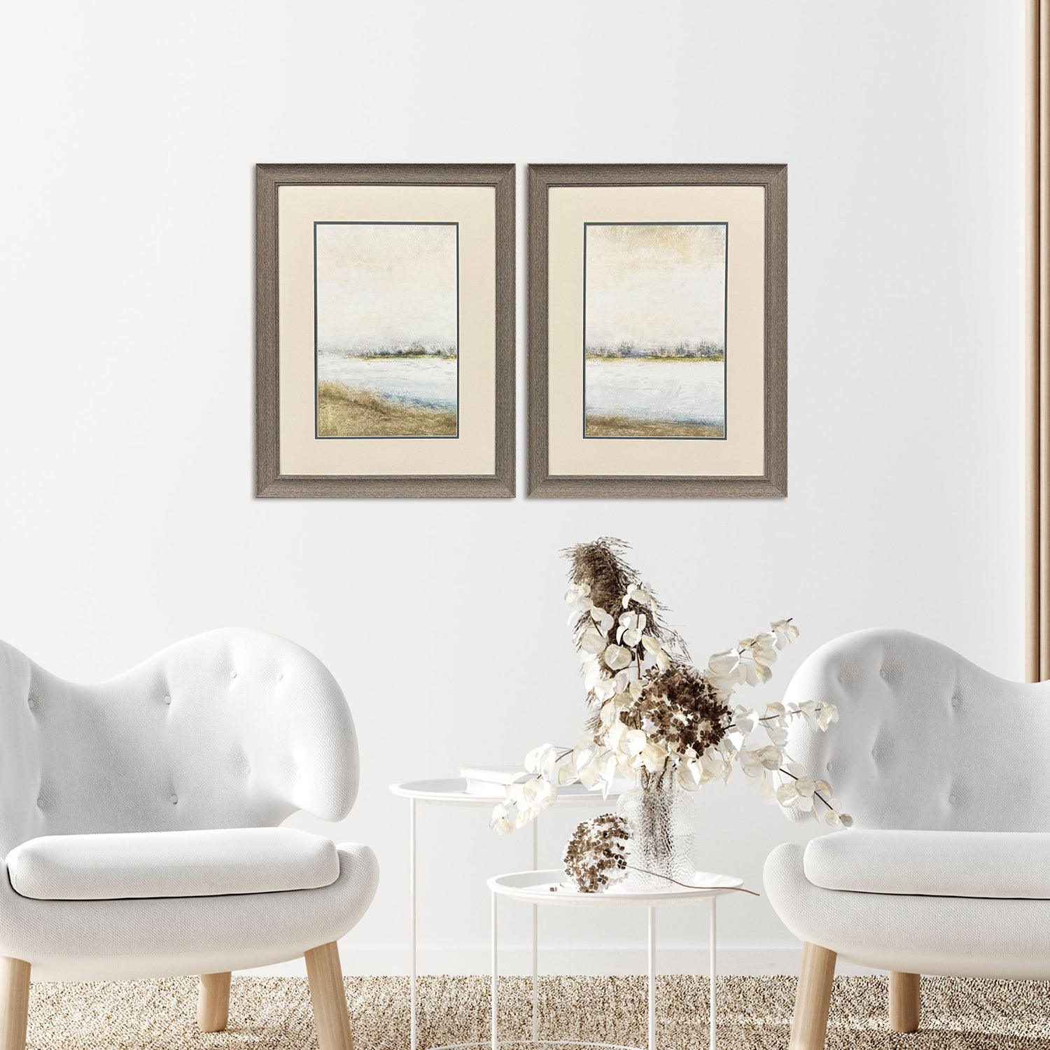 Marcon Peaceful Lake Framed Artwork Set of 2