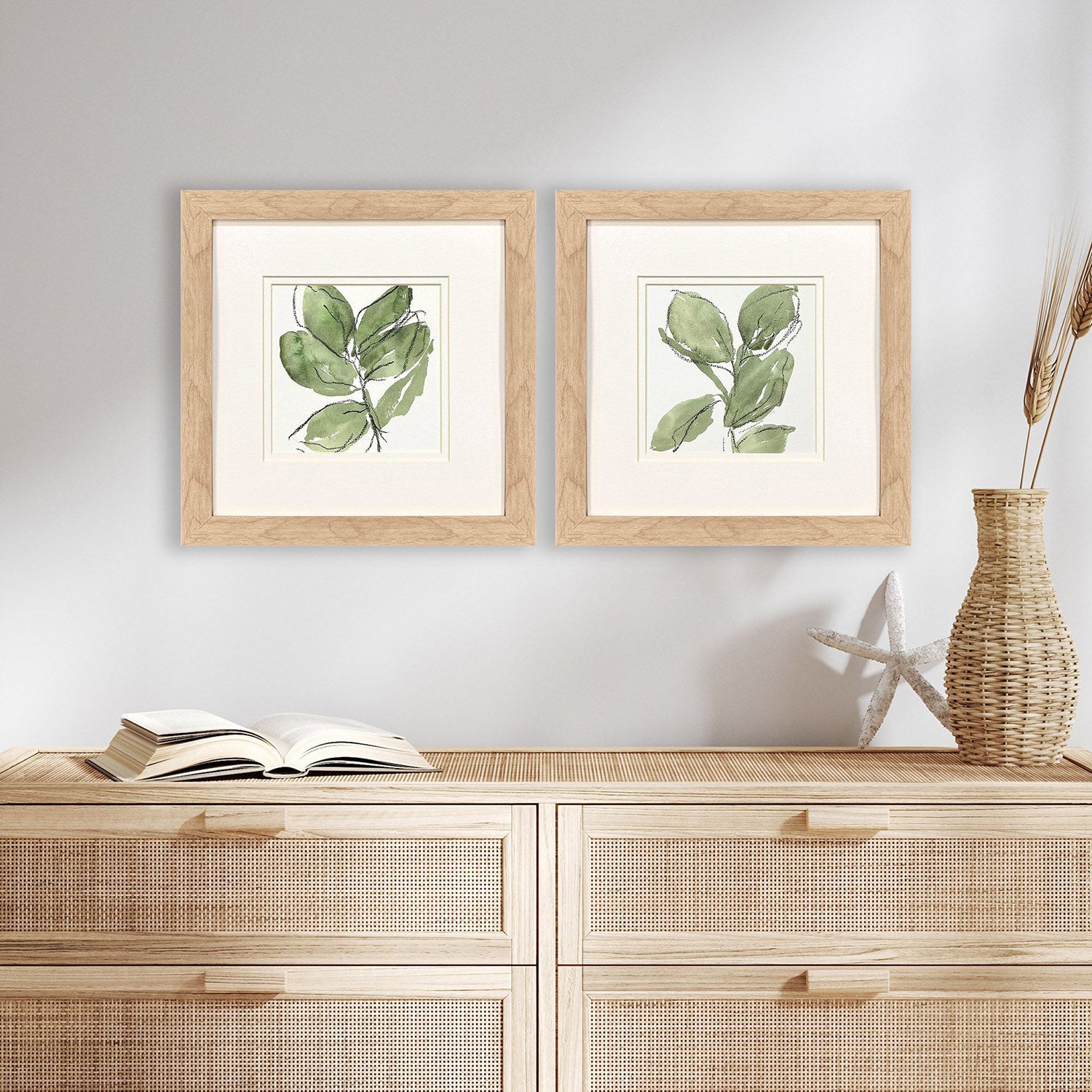 Price Summer Leaves Framed Artwork Set of 2