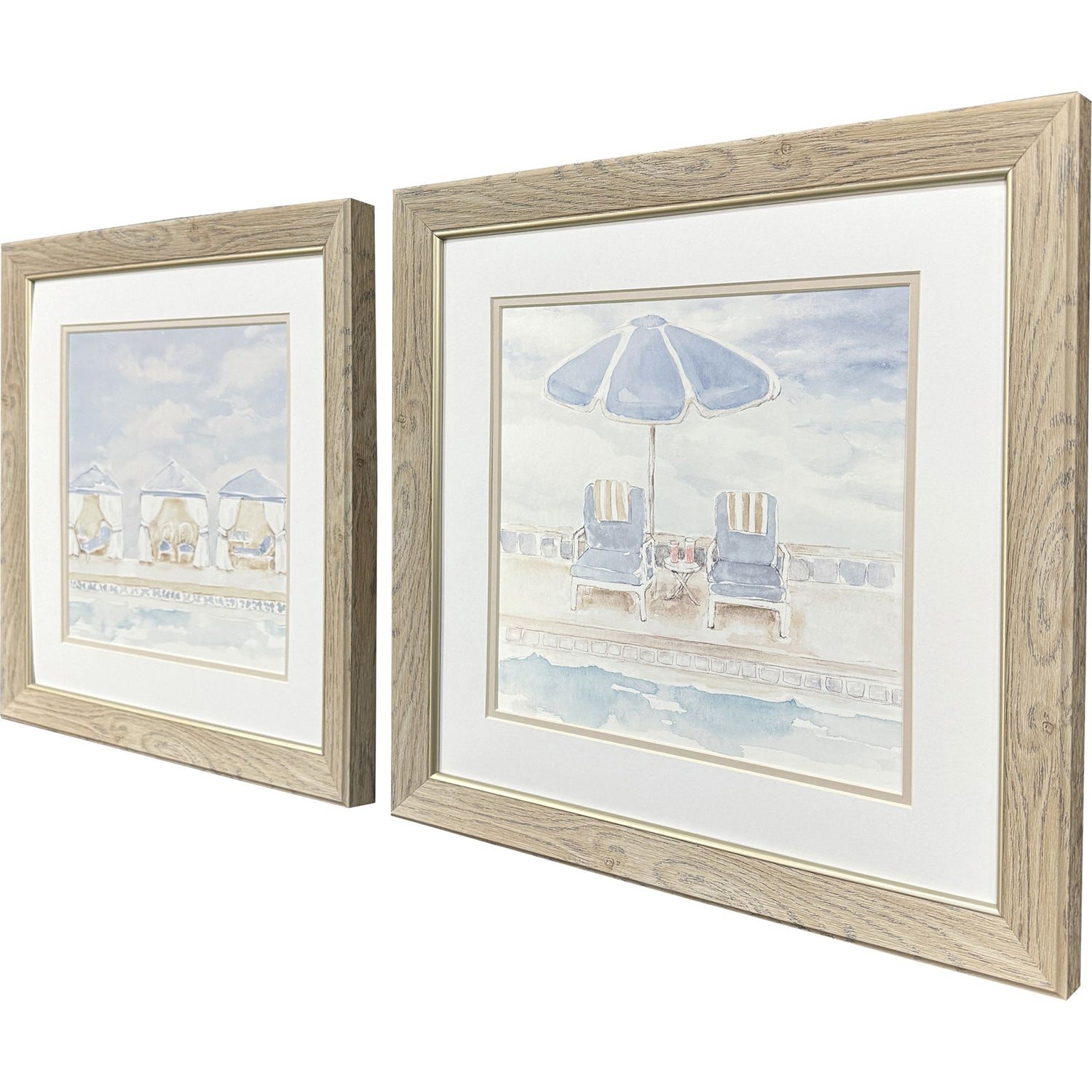 Loreth Peaceful Poolside Framed Artwork Set of 2