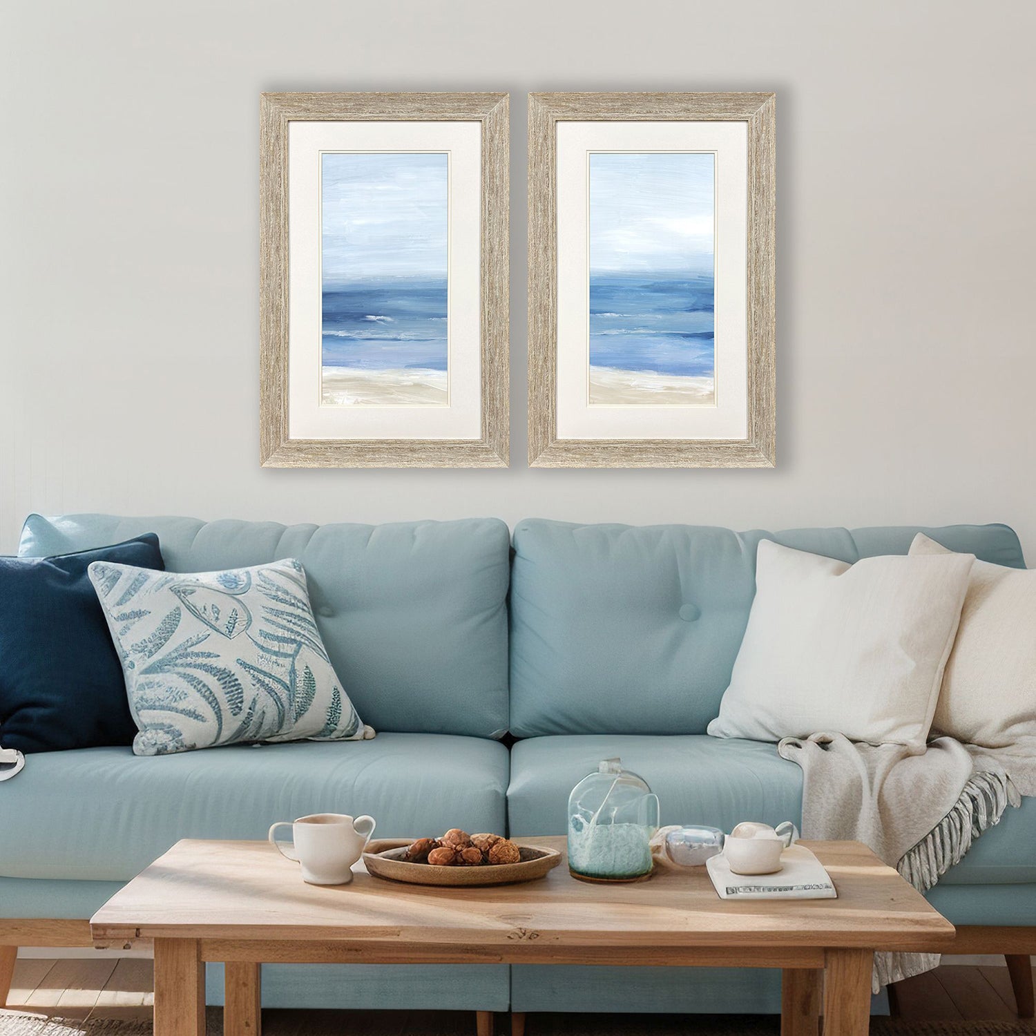 Mavis Beach Landscape Framed Artwork Set of 2