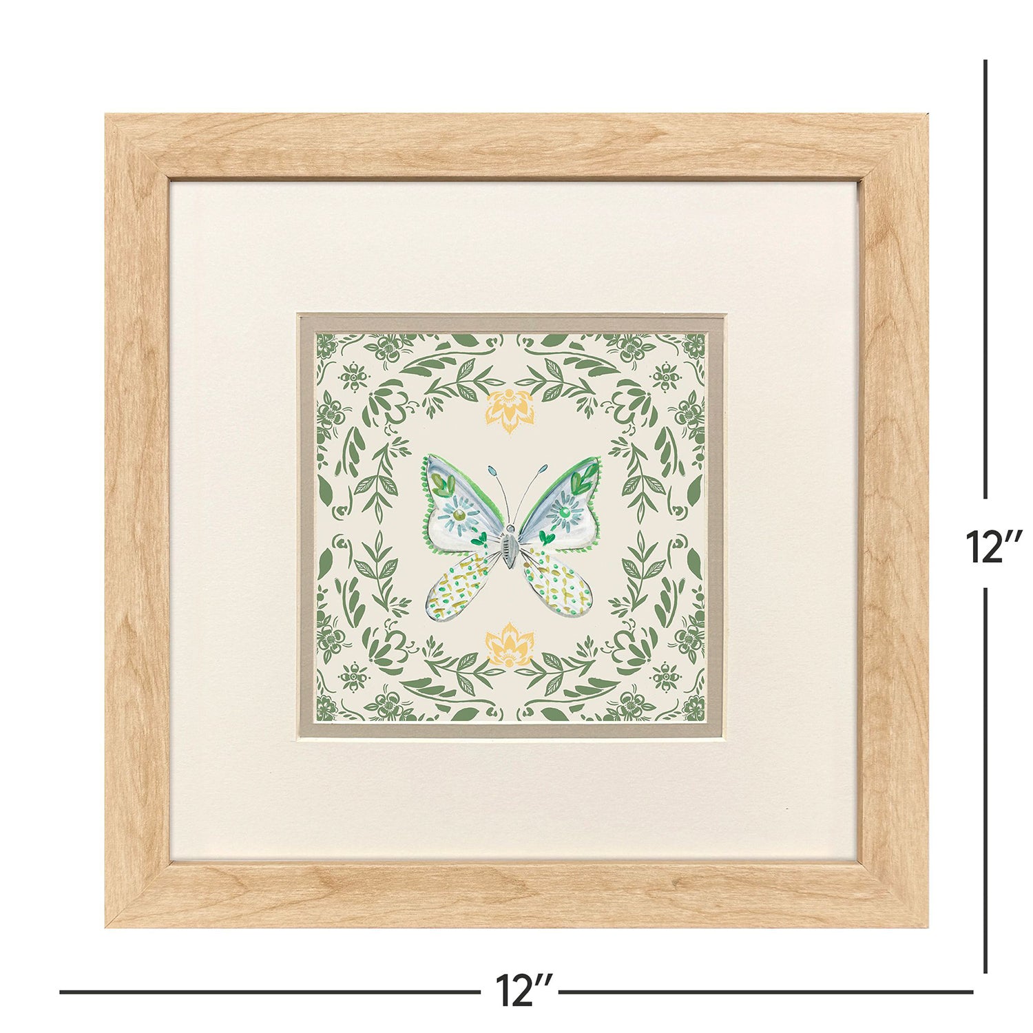 Leeanne Vaughn Ornate Butterfly II Framed Art Set of 2