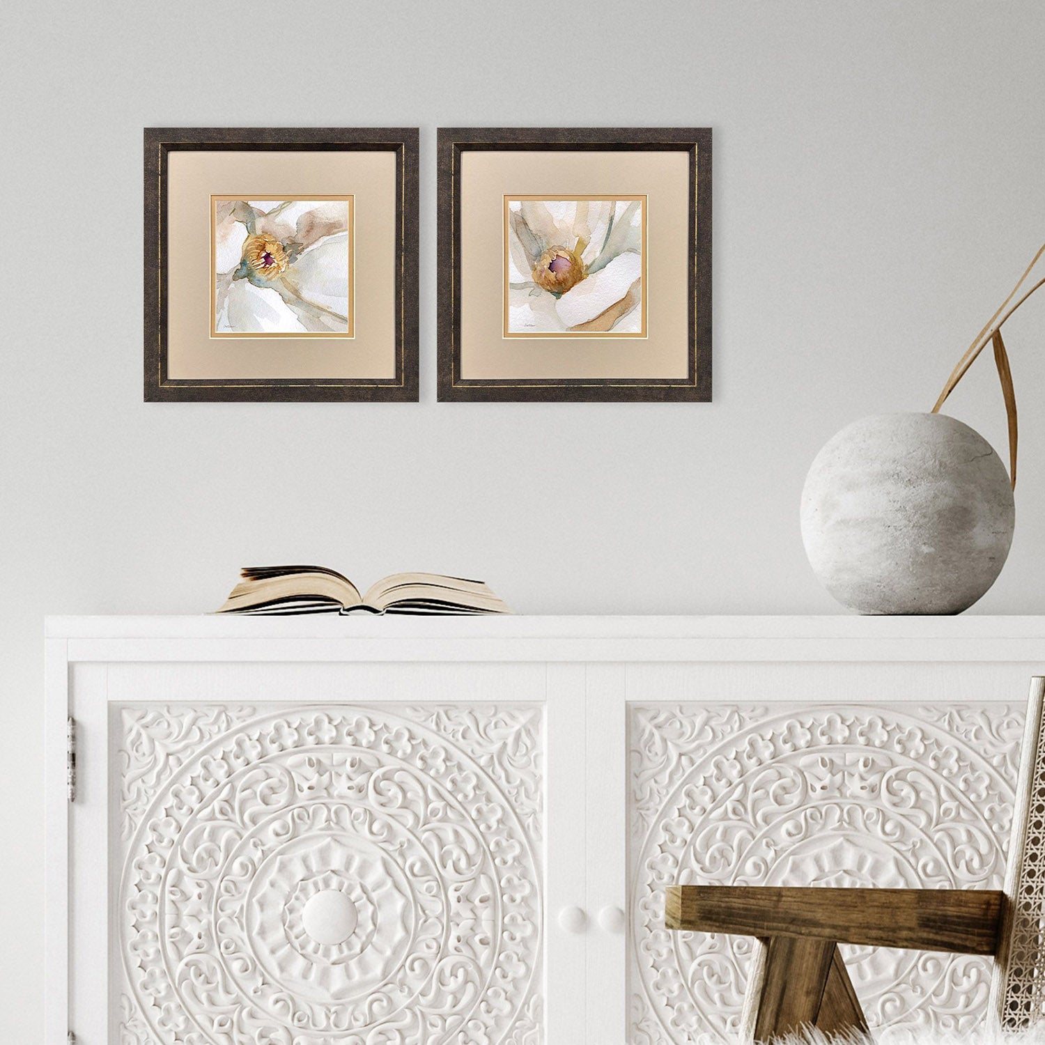 Malanta Knowles Floral Center Framed Art Set of 2