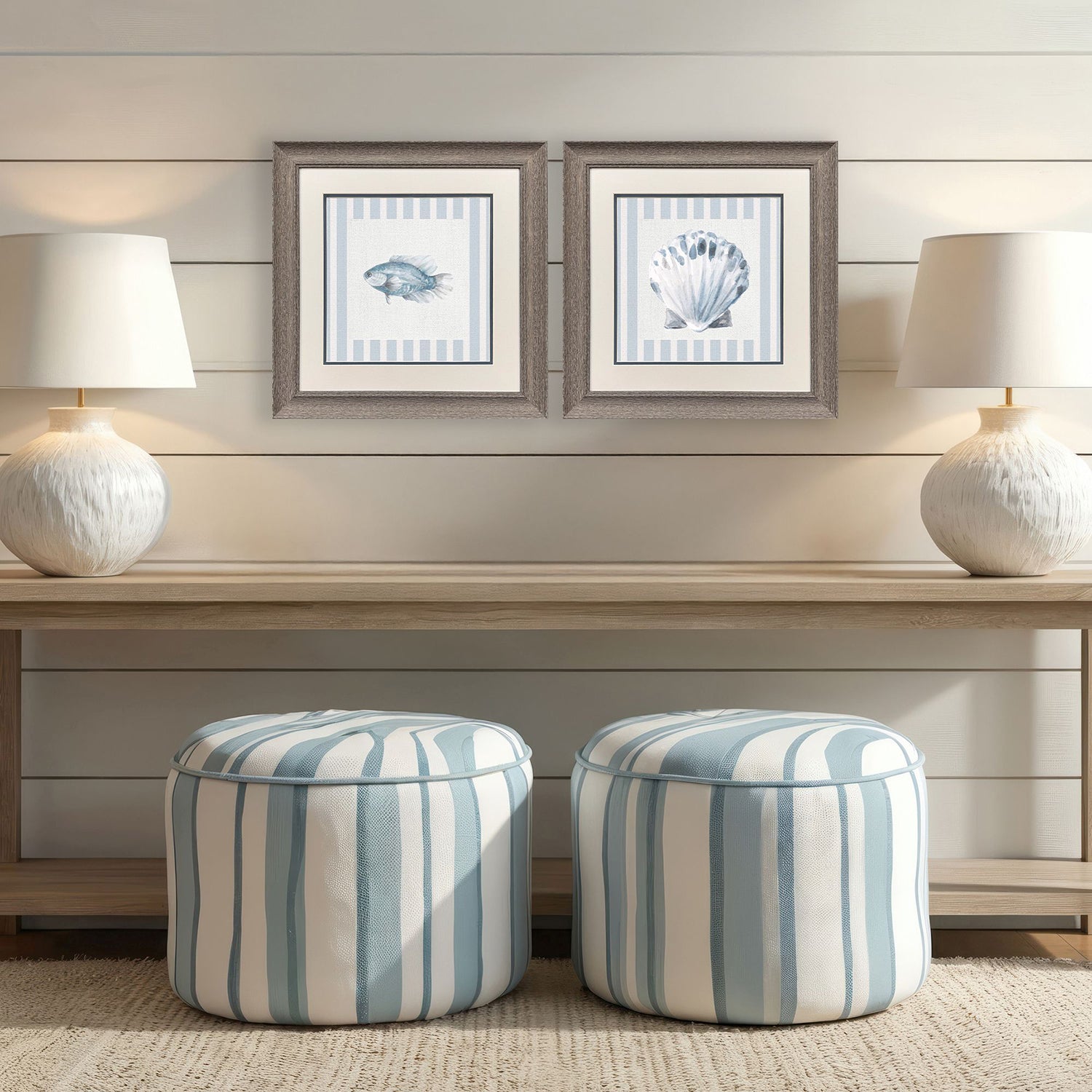 Leeanne Vaughn Ocean Finds I Framed Art Set of 2