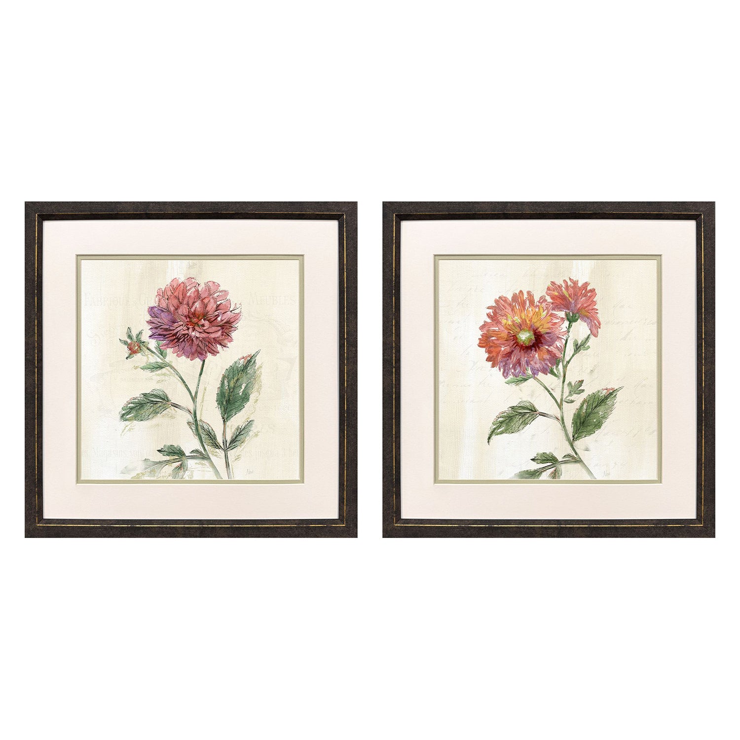 Malanta Knowles Meubles Flower Framed Art Set of 2