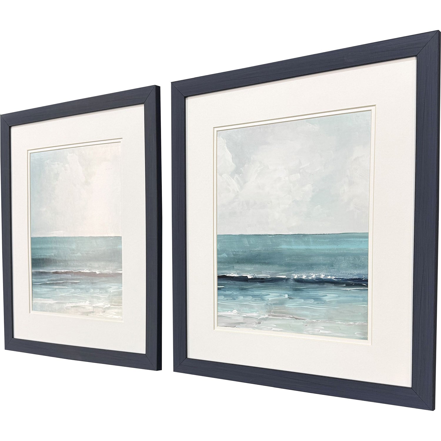Sarah Lang Teal Seas Framed Art Set of 2