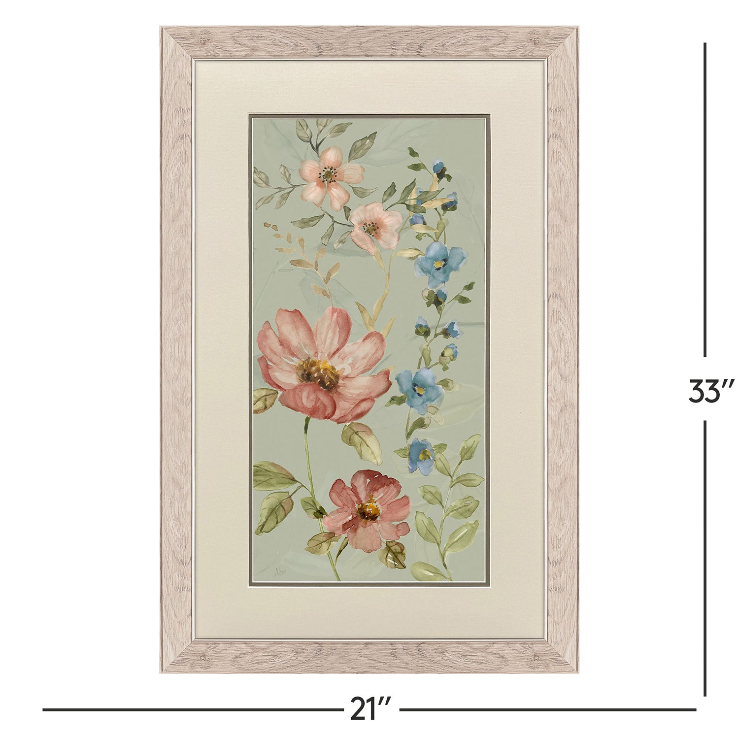 Leeanne Vaughn Serenity Blooms Framed Art Set of 2