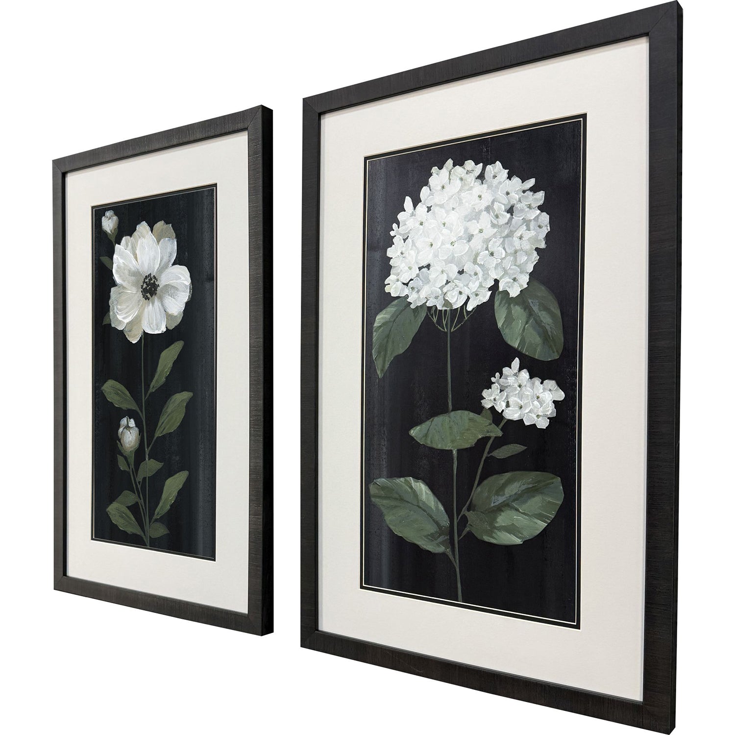 Malanta Knowles White Buds Framed Art Set of 2
