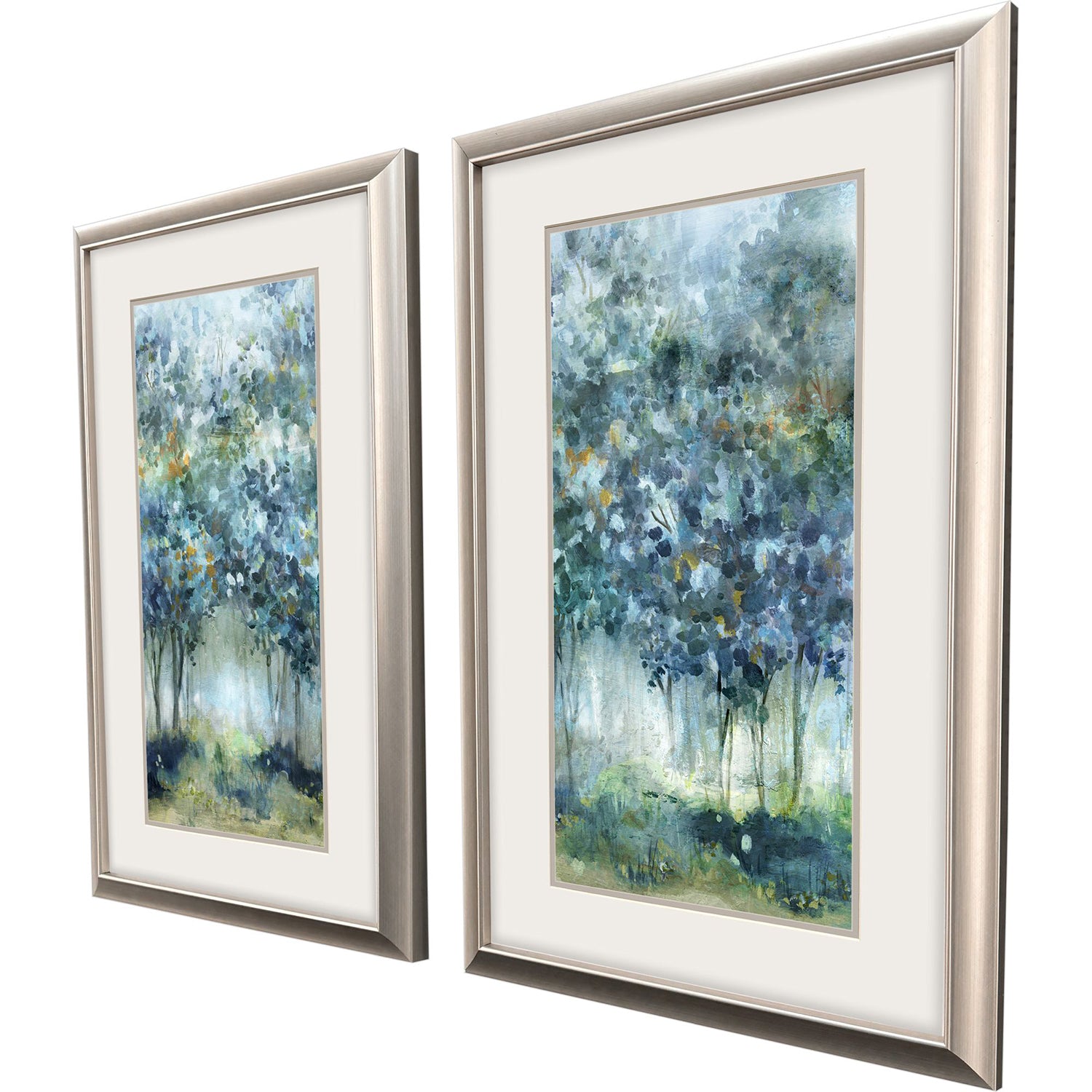 Sarah Lang Treetop Mist Framed Art Set of 2