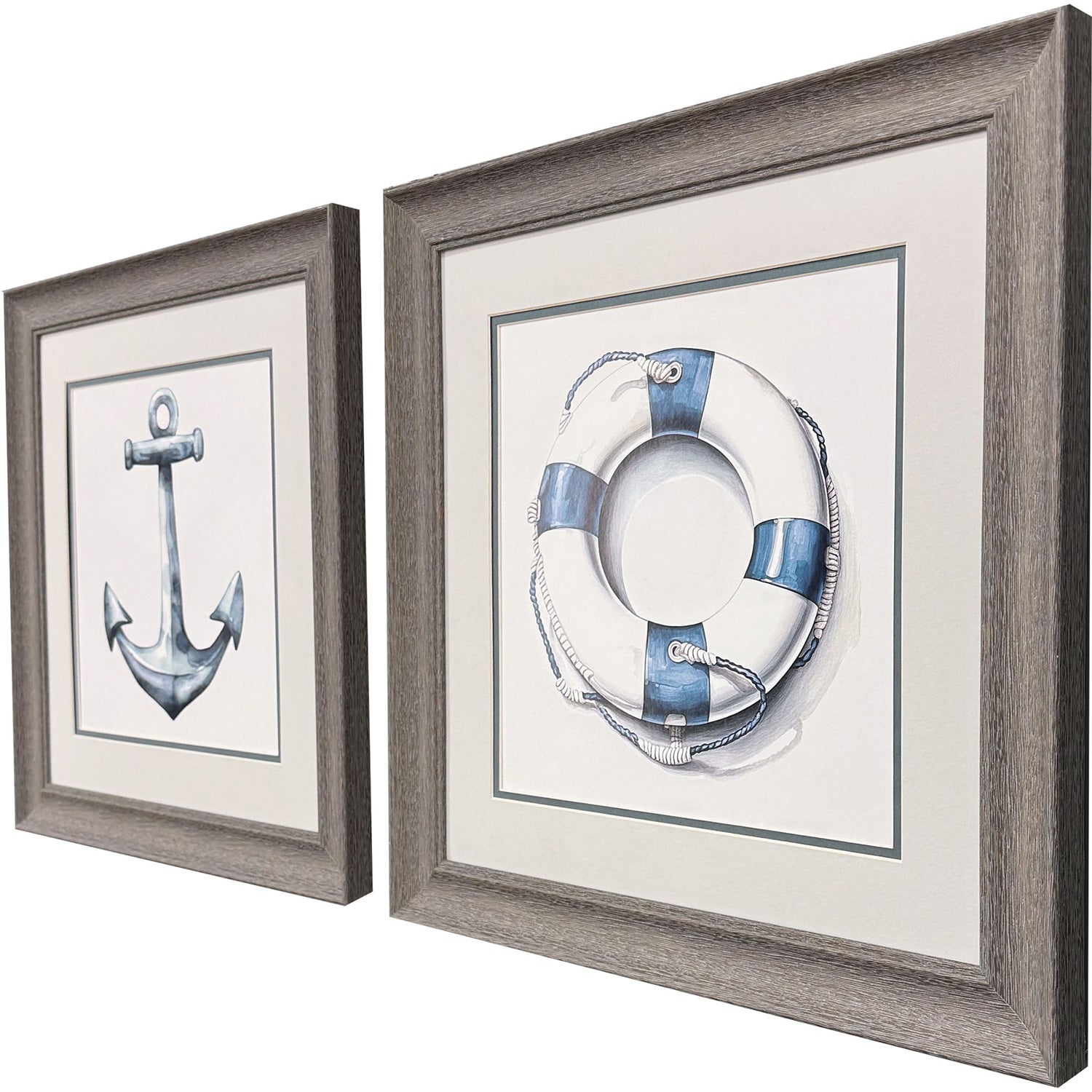 Leeanne Vaughn Blue Waterways Framed Art Set of 2