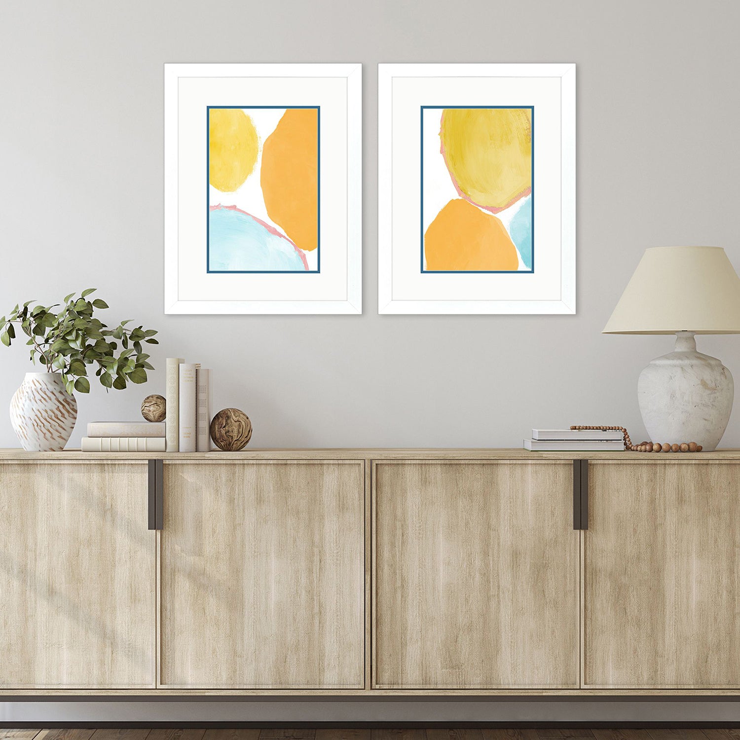 Malanta Knowles Bright Year Round Framed Art Set of 2