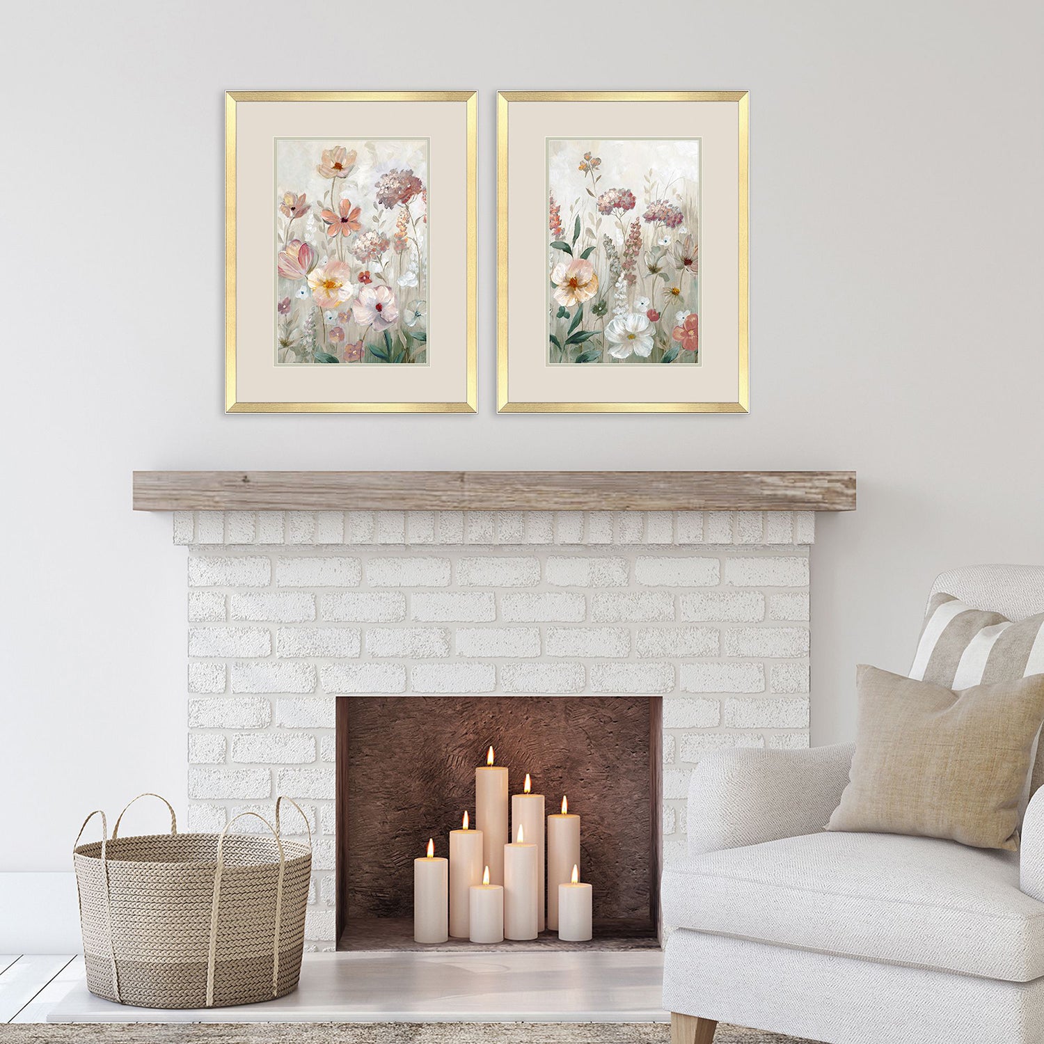 Leeanne Vaughn Field of Spring Framed Art Set of 2