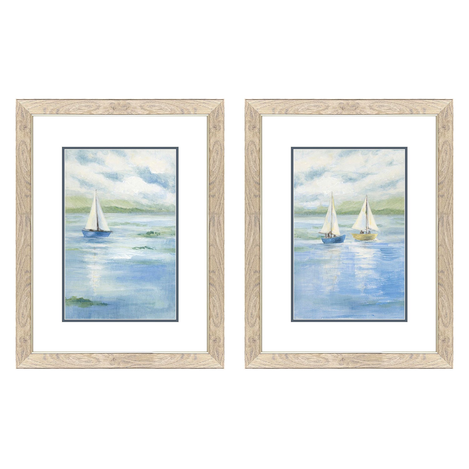 Jordan Glassco-Smith Peaceful Sailing Framed Art Set of 2