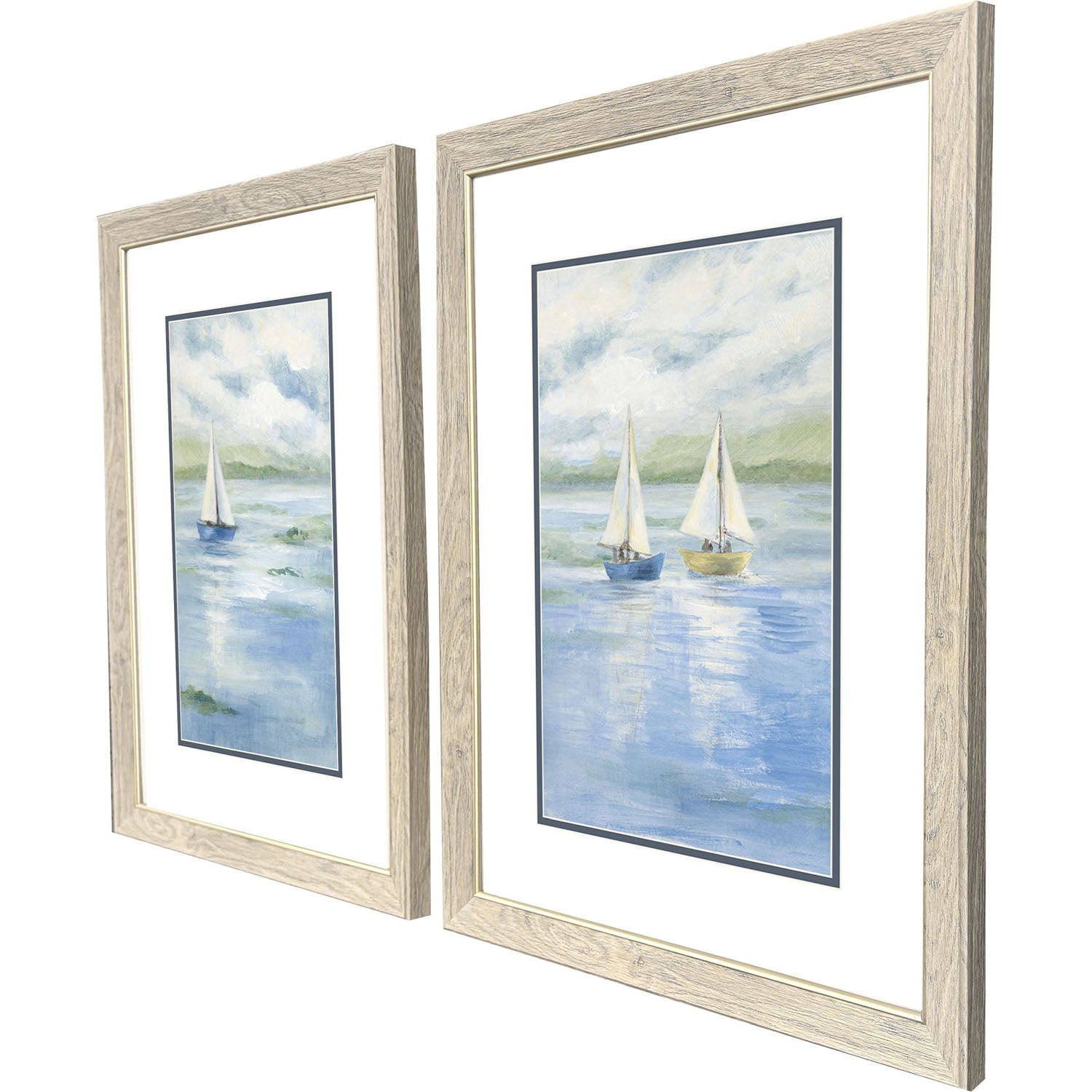 Jordan Glassco-Smith Peaceful Sailing Framed Art Set of 2