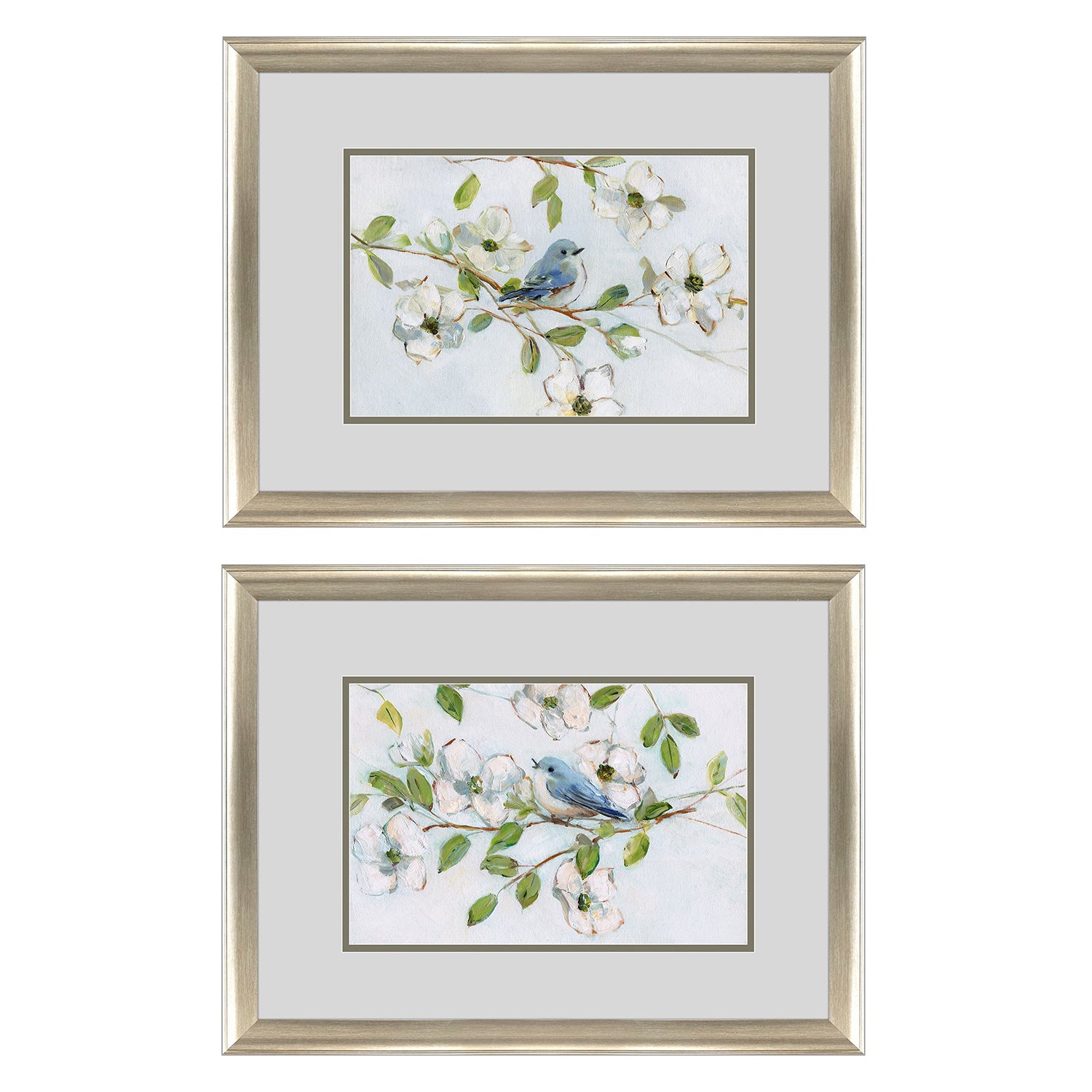 Leeanne Vaughn Blue Bird Morning Framed Art Set of 2