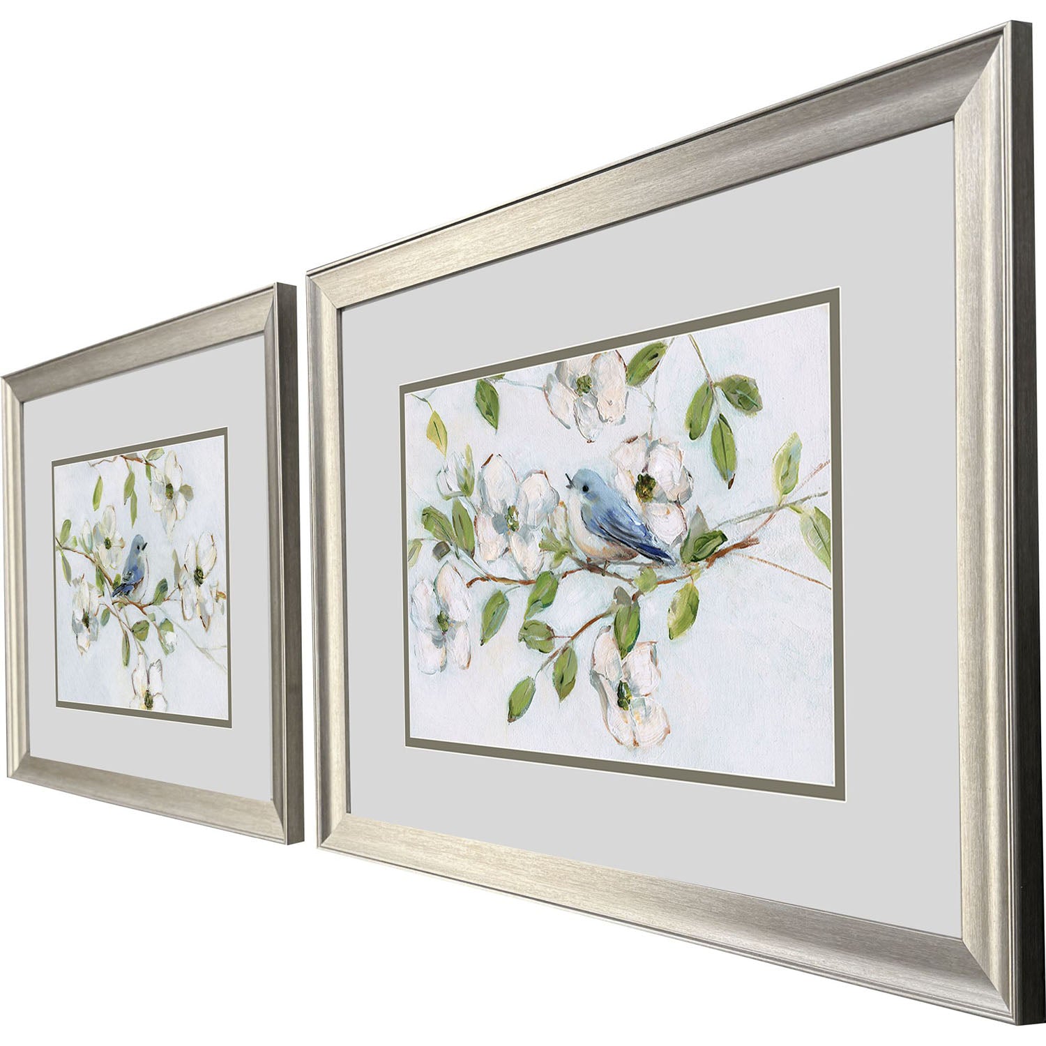 Leeanne Vaughn Blue Bird Morning Framed Art Set of 2