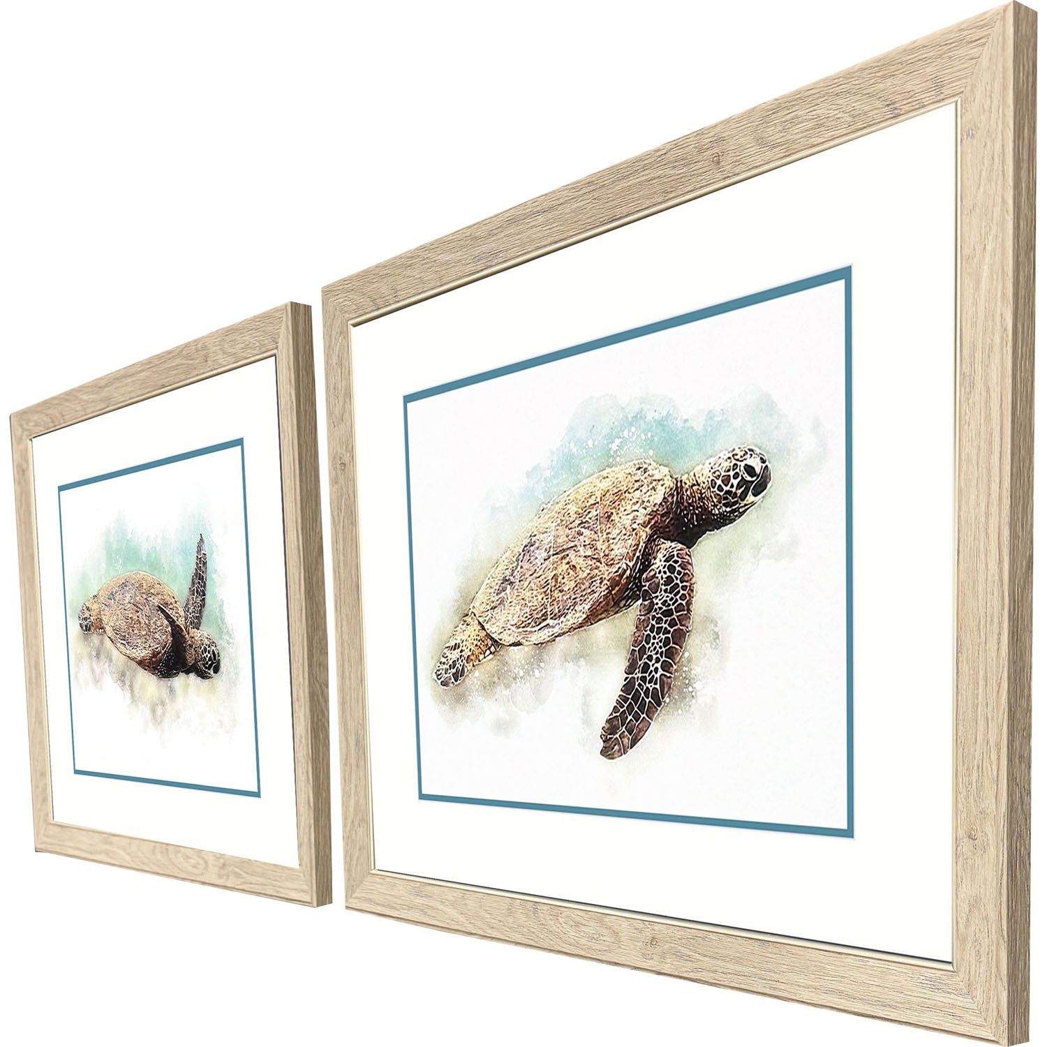 Malanta Knowles Hawaiian Turtle Framed Art Set of 2