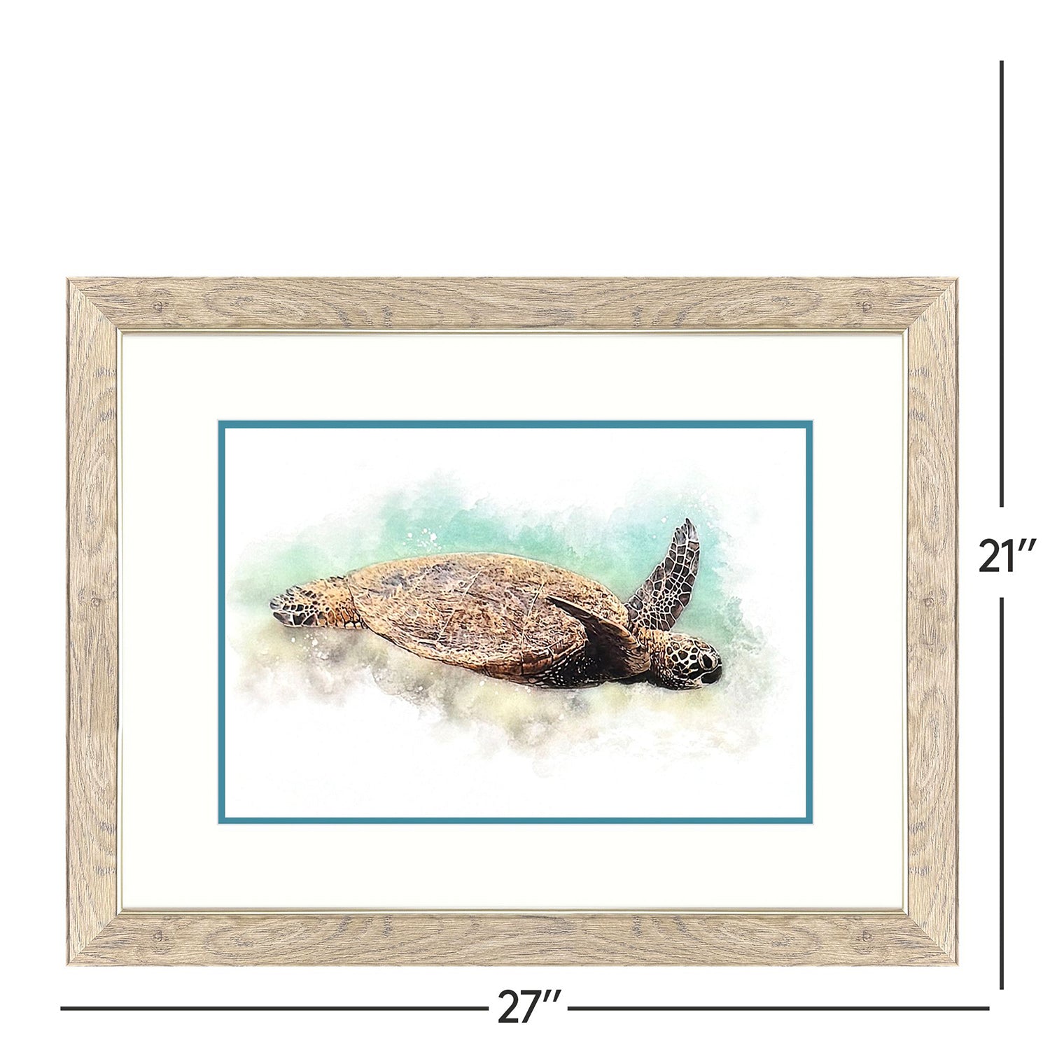 Malanta Knowles Hawaiian Turtle Framed Art Set of 2