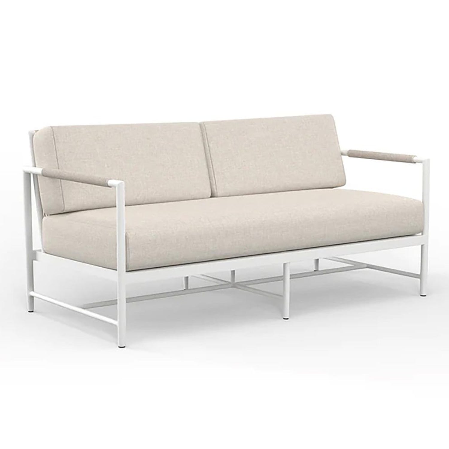 Sunset West Sabbia Echo Ash Outdoor Loveseat
