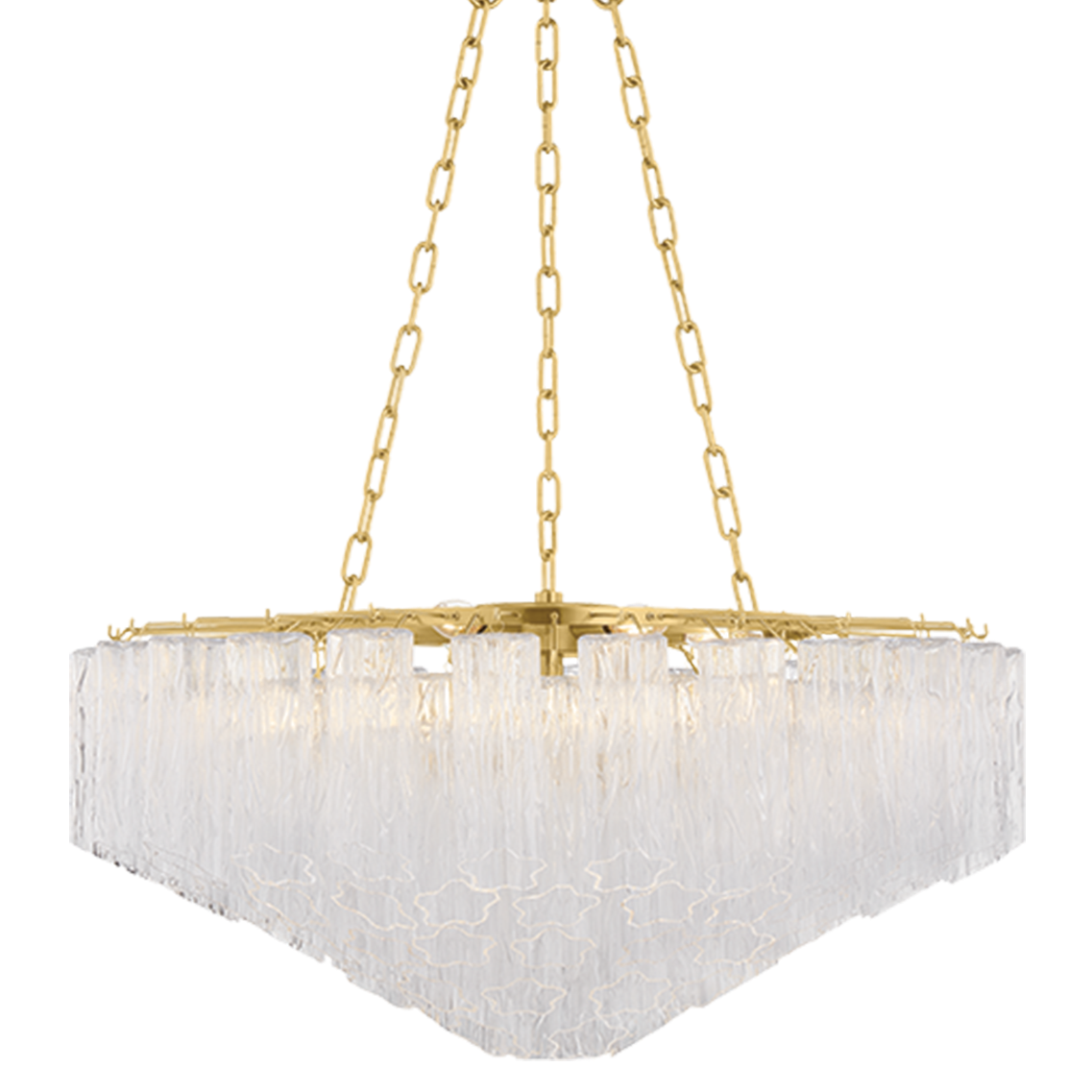Hudson Valley Lighting Watertown Small Chandelier in Aged Brass, primary product view