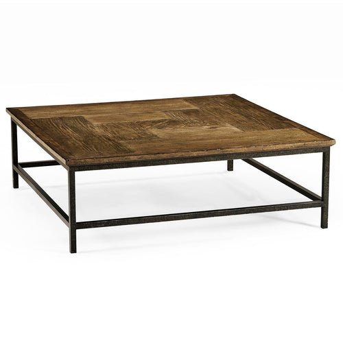Jonathan Charles Casual Accents Driftwood Square Coffee Table