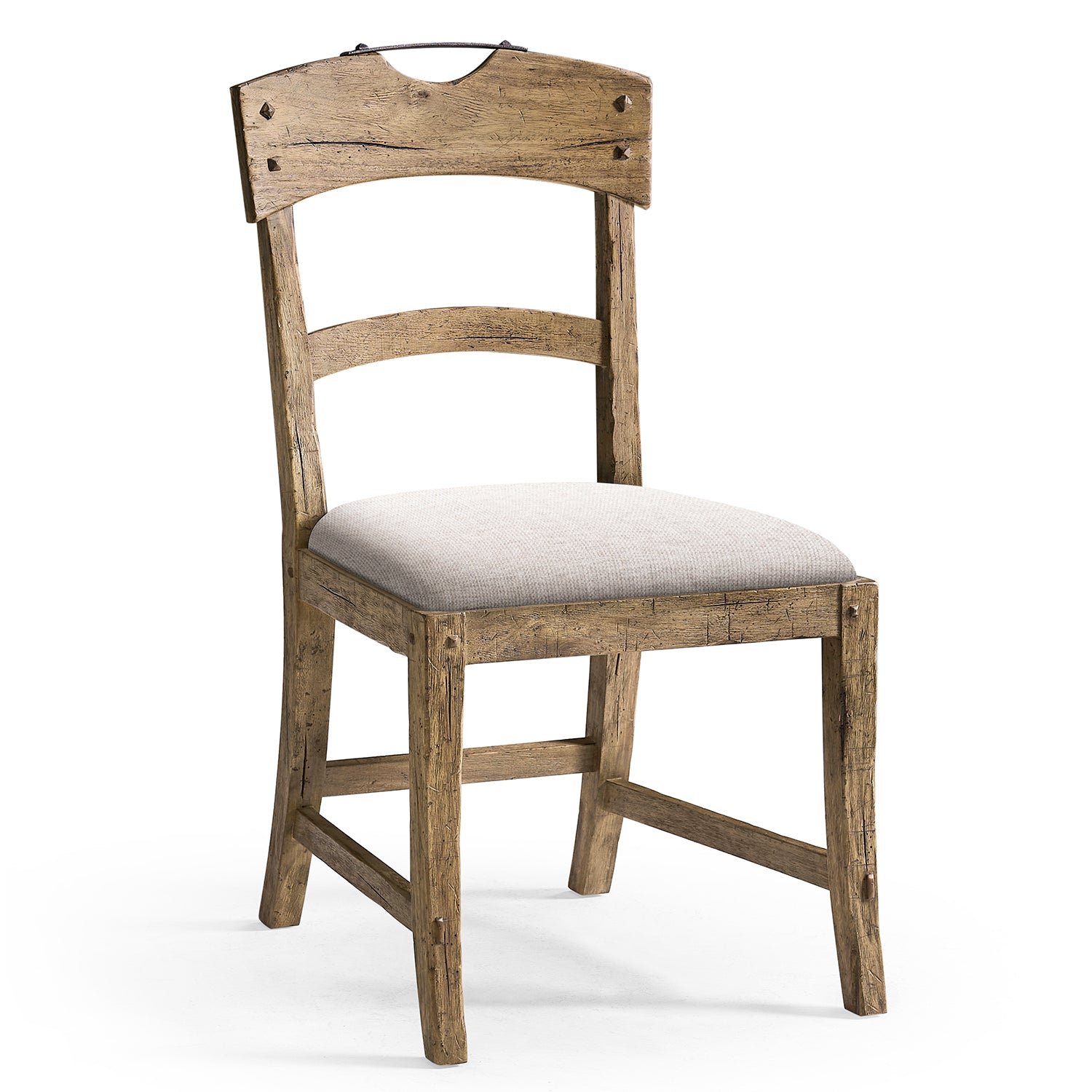 Jonathan Charles Light Stone Ridge Upholstered Dining Side Chair Set of 2