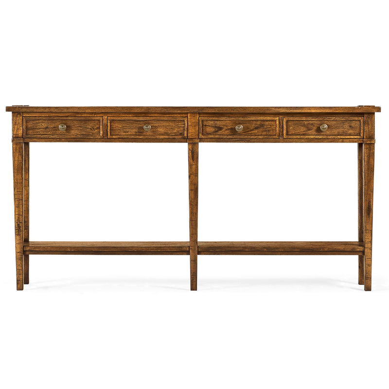 Jonathan Charles Casual Accents 4 Drawer Console Table