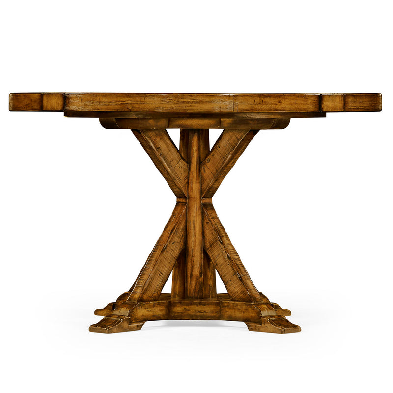 Jonathan Charles Casual Accents Country Round Wood Dining Table