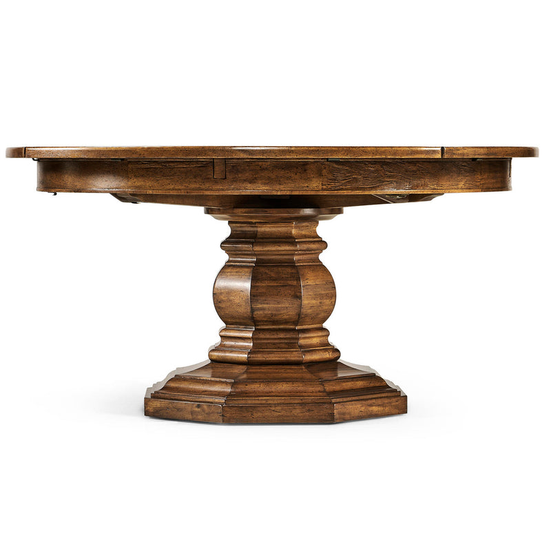 Jonathan Charles Casual Accents Country Round Extendable Dining Table