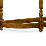 Jonathan Charles Casually Country Demilune Console Table