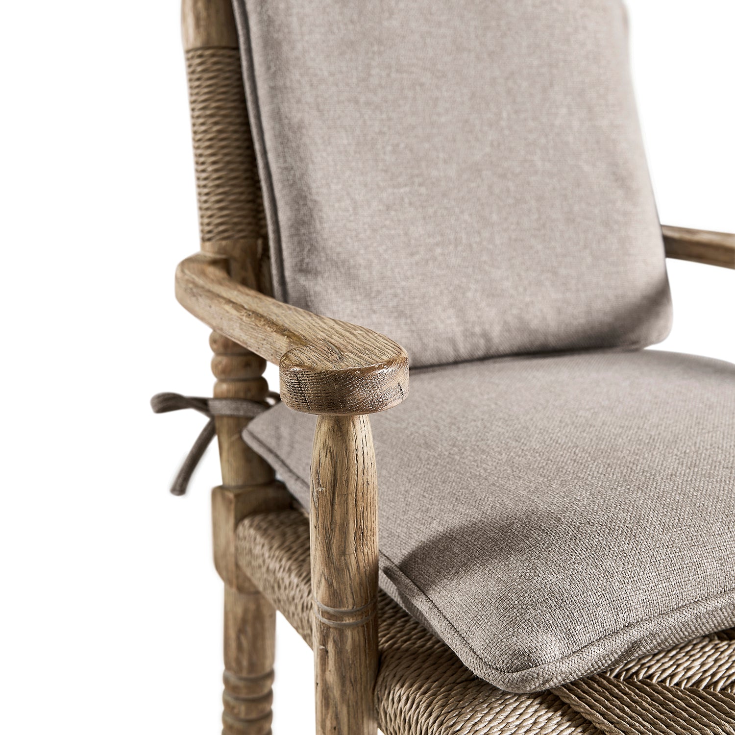 Jonathan Charles Sagehill Rush Seat Arm Chair