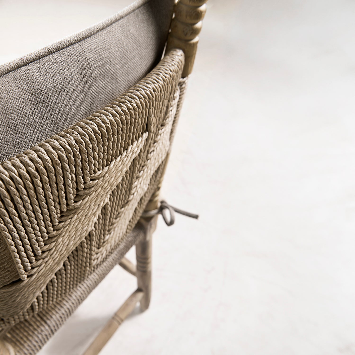 Jonathan Charles Sagehill Rush Seat Arm Chair