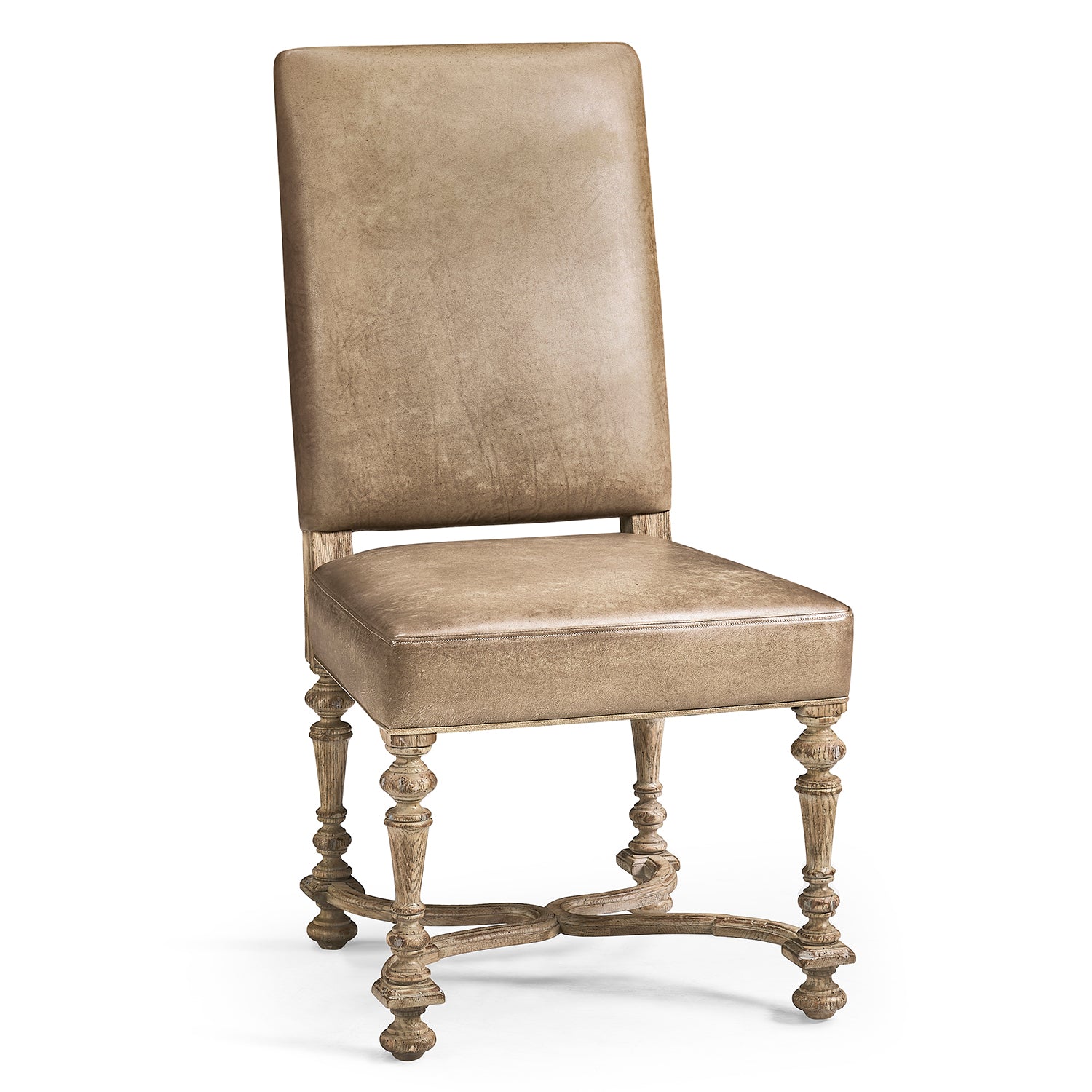 Jonathan Charles Sagehill Leather Side Chair