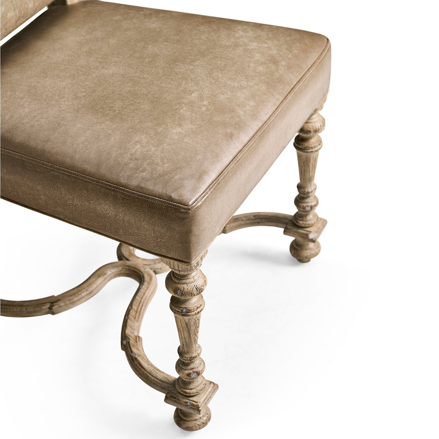 Jonathan Charles Sagehill Leather Side Chair