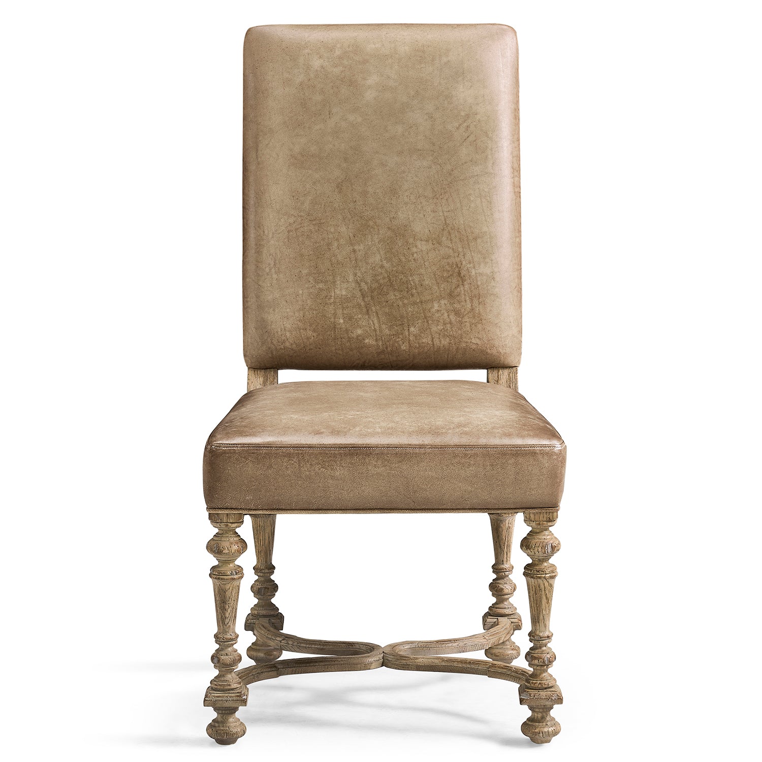 Jonathan Charles Sagehill Leather Side Chair