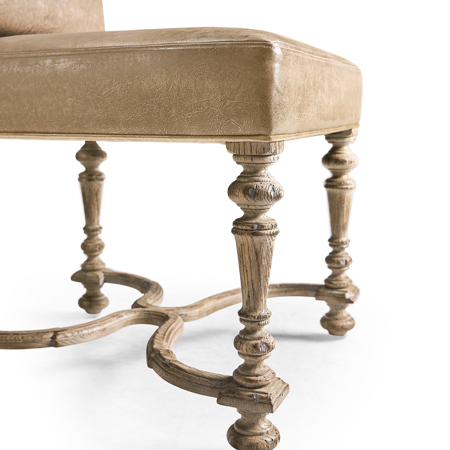 Jonathan Charles Sagehill Leather Side Chair