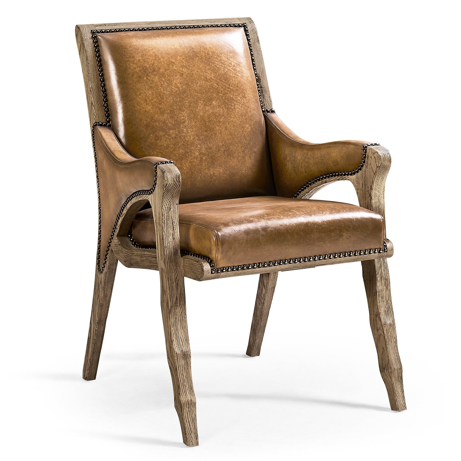 Jonathan Charles Echo Canyon Leather Arm Chair