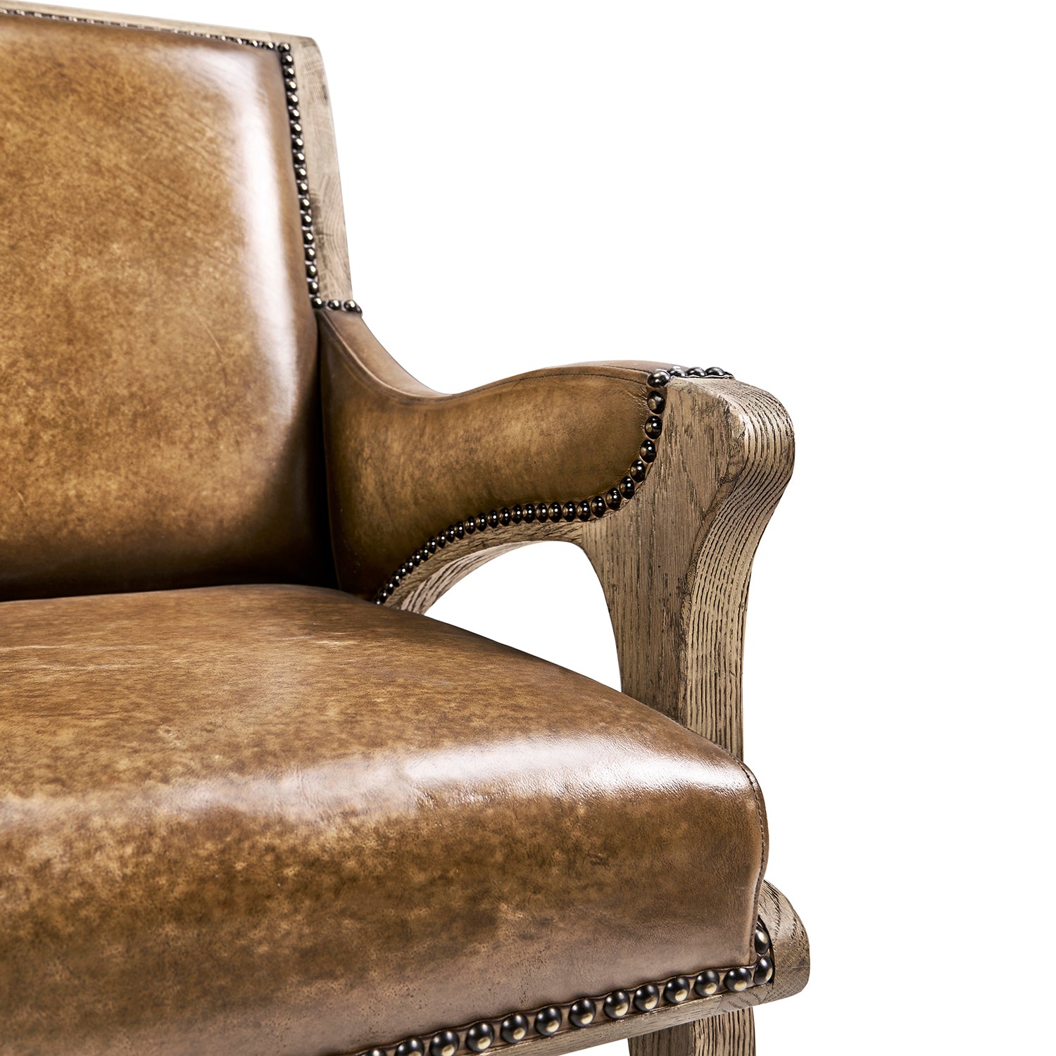 Jonathan Charles Echo Canyon Leather Arm Chair