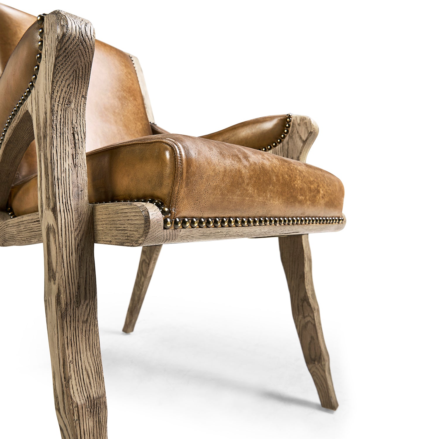 Jonathan Charles Echo Canyon Leather Arm Chair