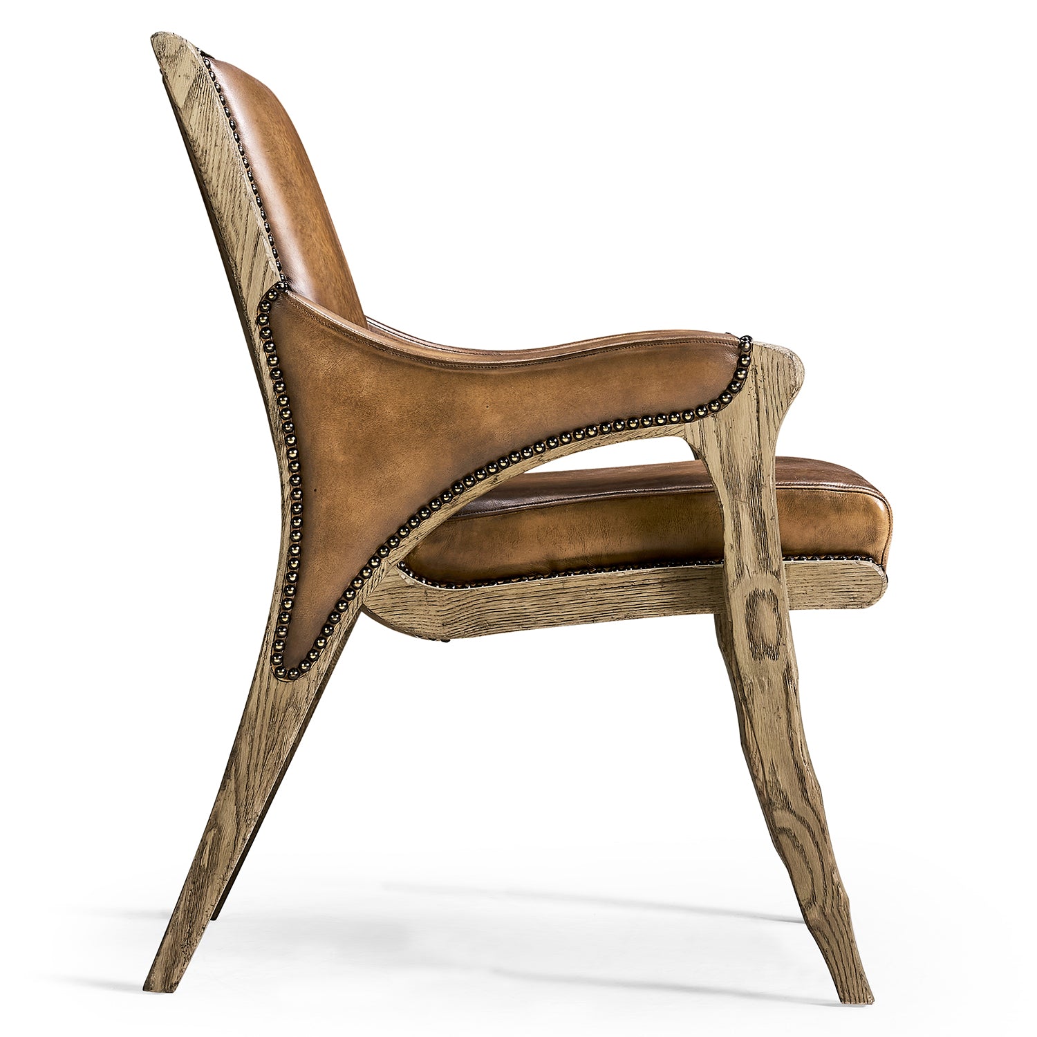 Jonathan Charles Echo Canyon Leather Arm Chair