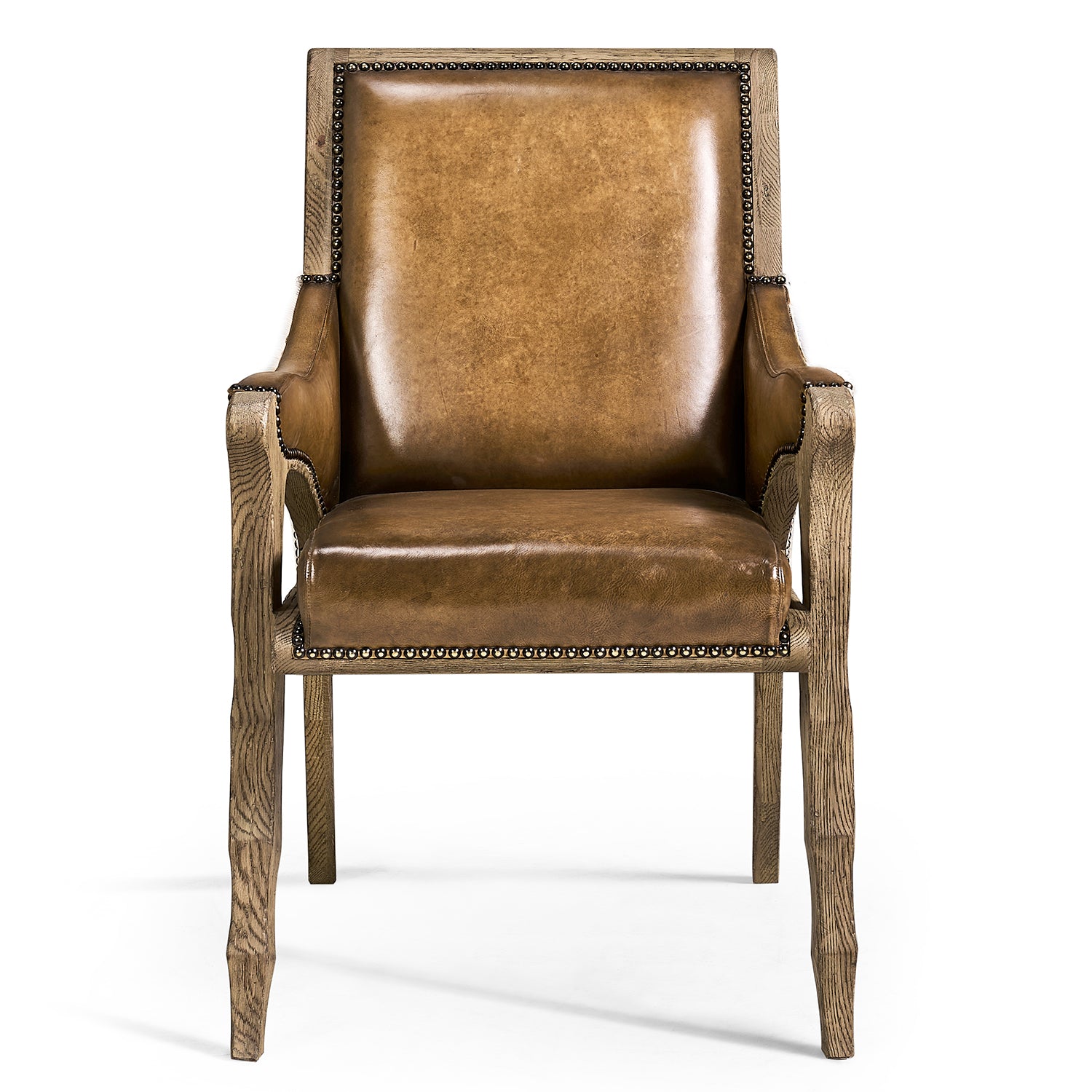 Jonathan Charles Echo Canyon Leather & Hide Arm Chair