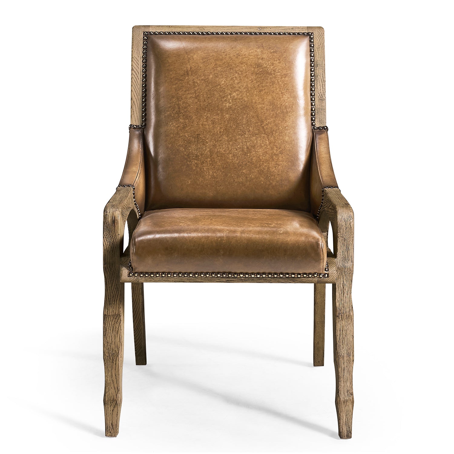Jonathan Charles Echo Canyon Leather Side Chair