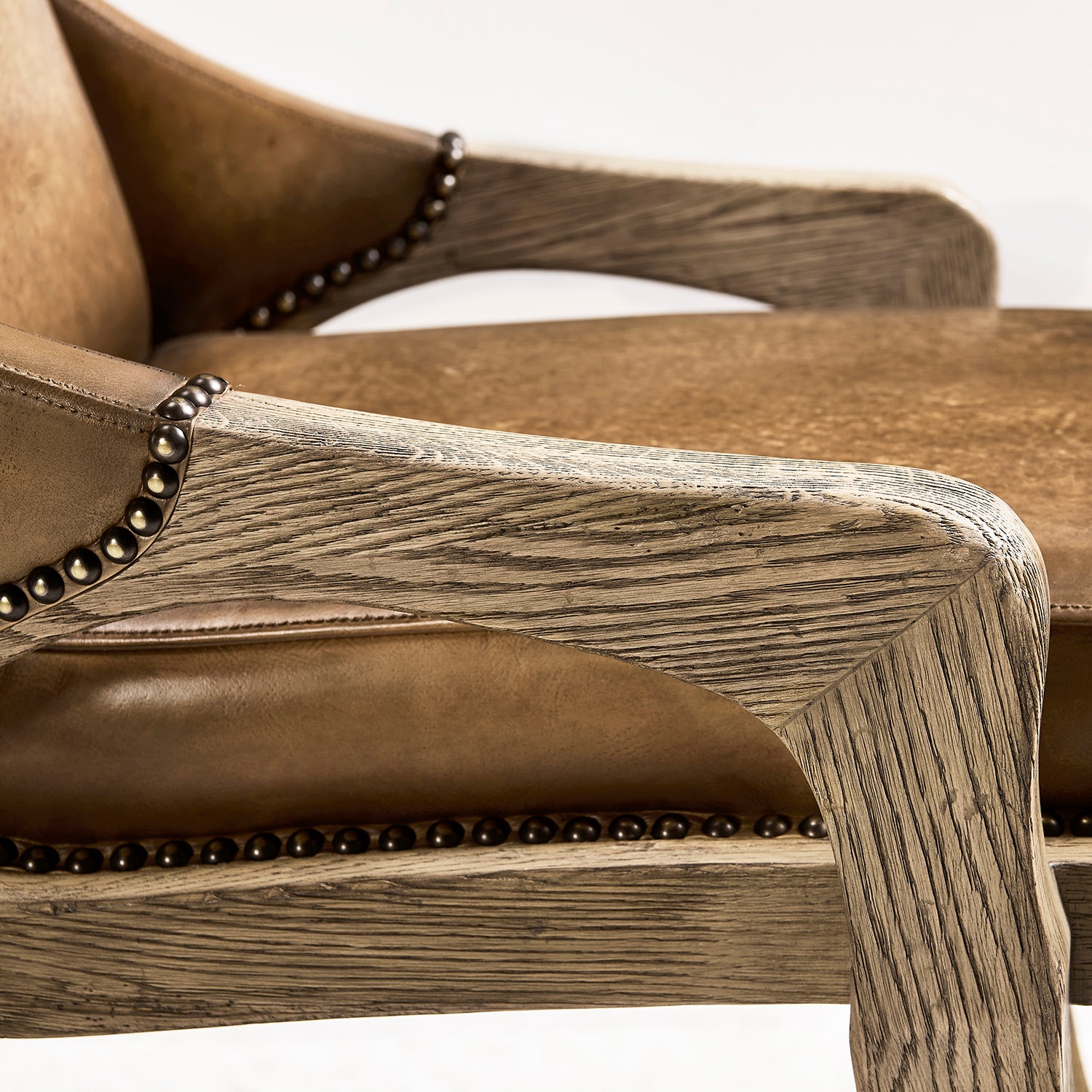 Jonathan Charles Echo Canyon Leather Side Chair