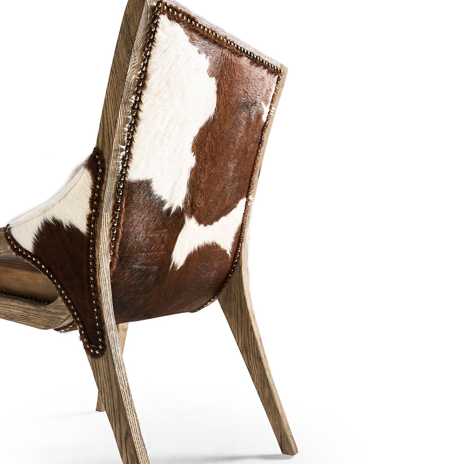 Jonathan Charles Echo Canyon Leather & Hide Side Chair