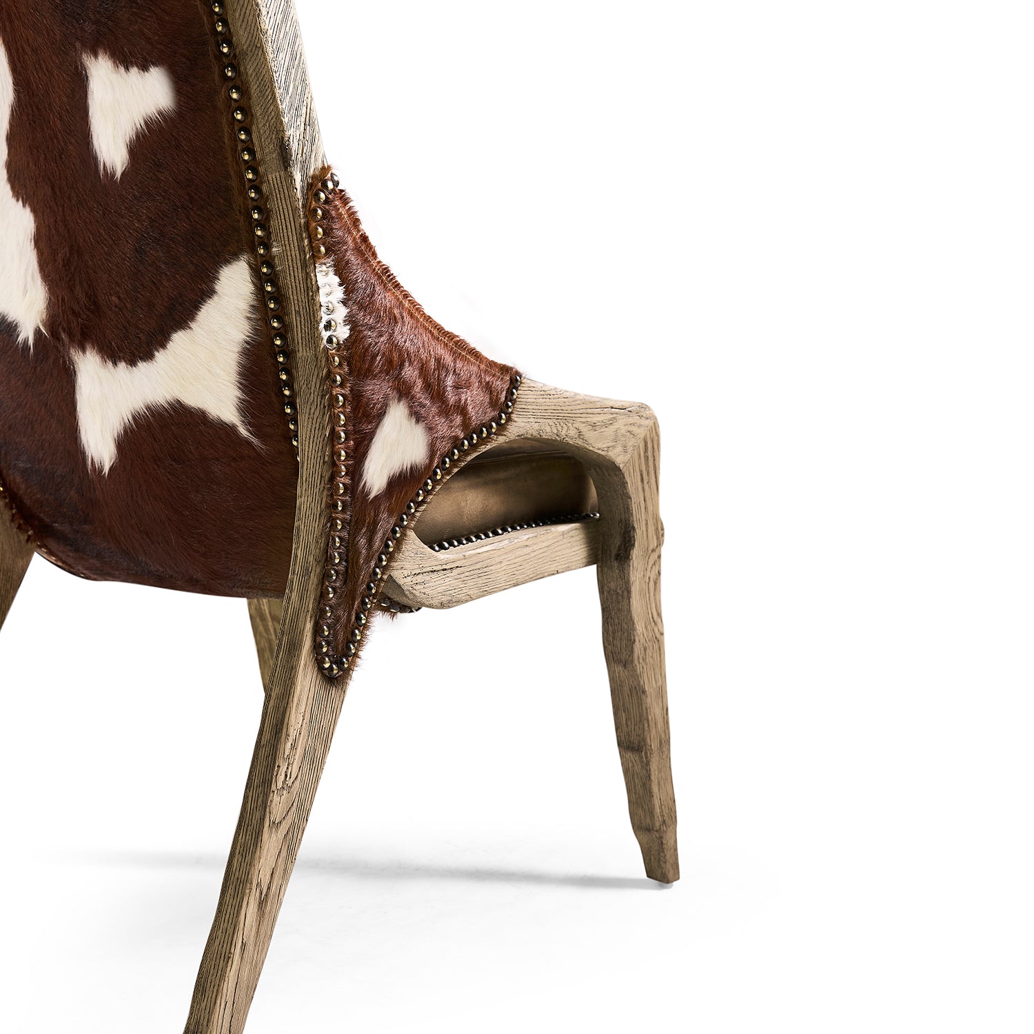 Jonathan Charles Echo Canyon Leather & Hide Side Chair