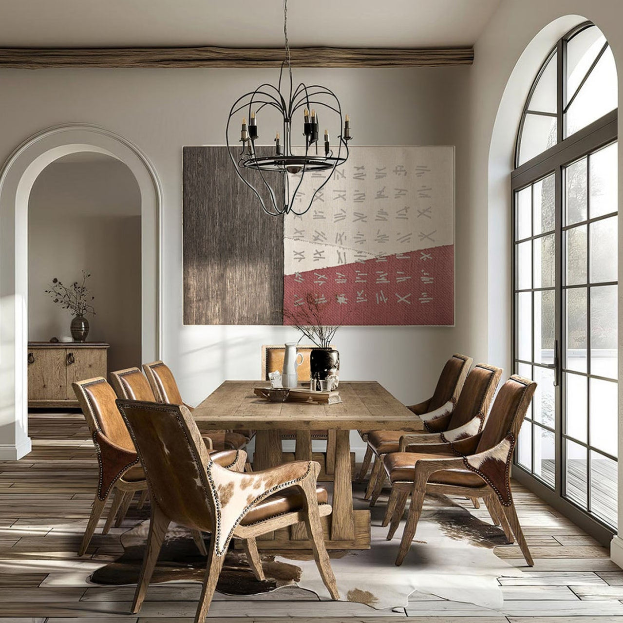 Jonathan Charles Echo Canyon 96in Rectangular Dining Table