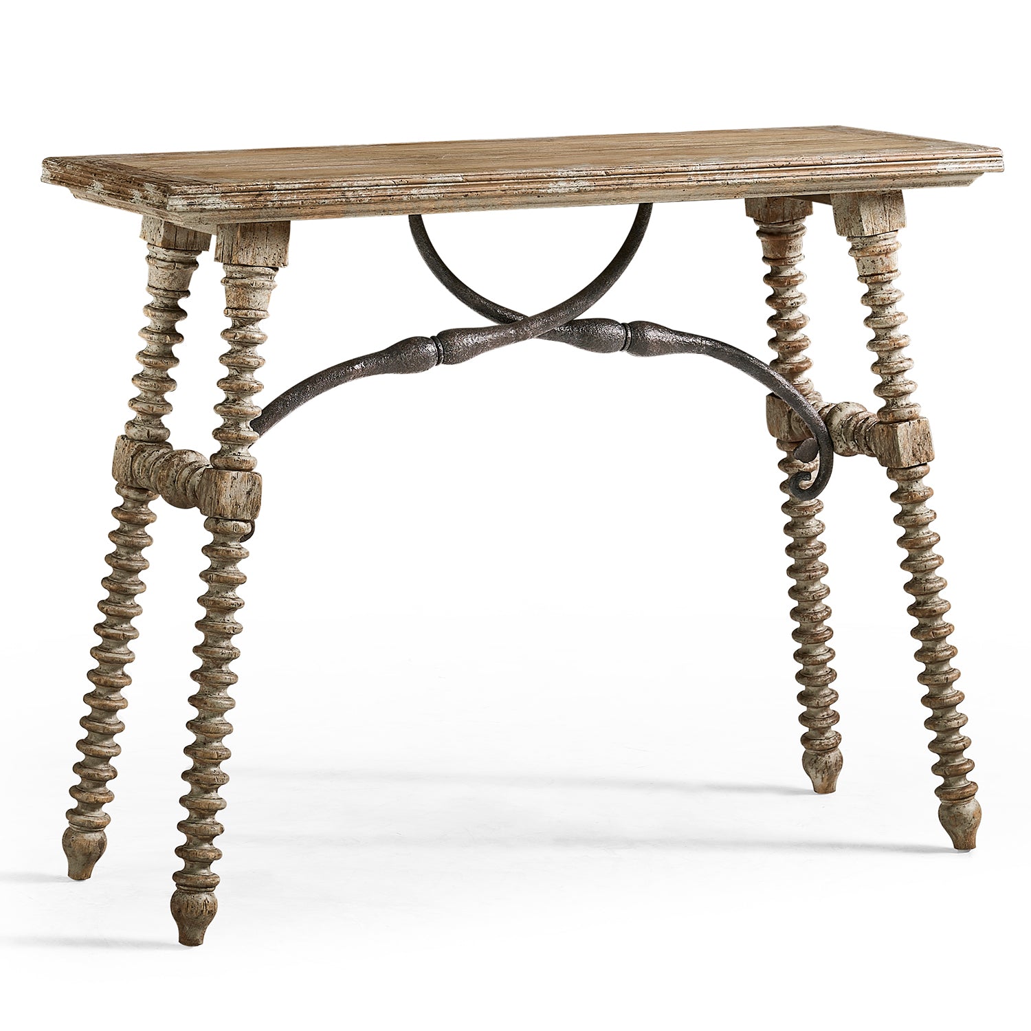 Jonathan Charles Caldera Turned-Leg Console Table